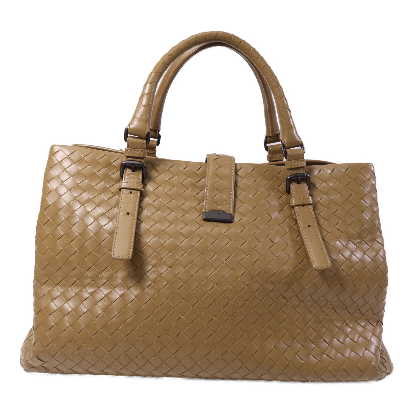 BOTTEGA VENETA 牛皮皮革Intrecciato Roma Medium手挽袋
