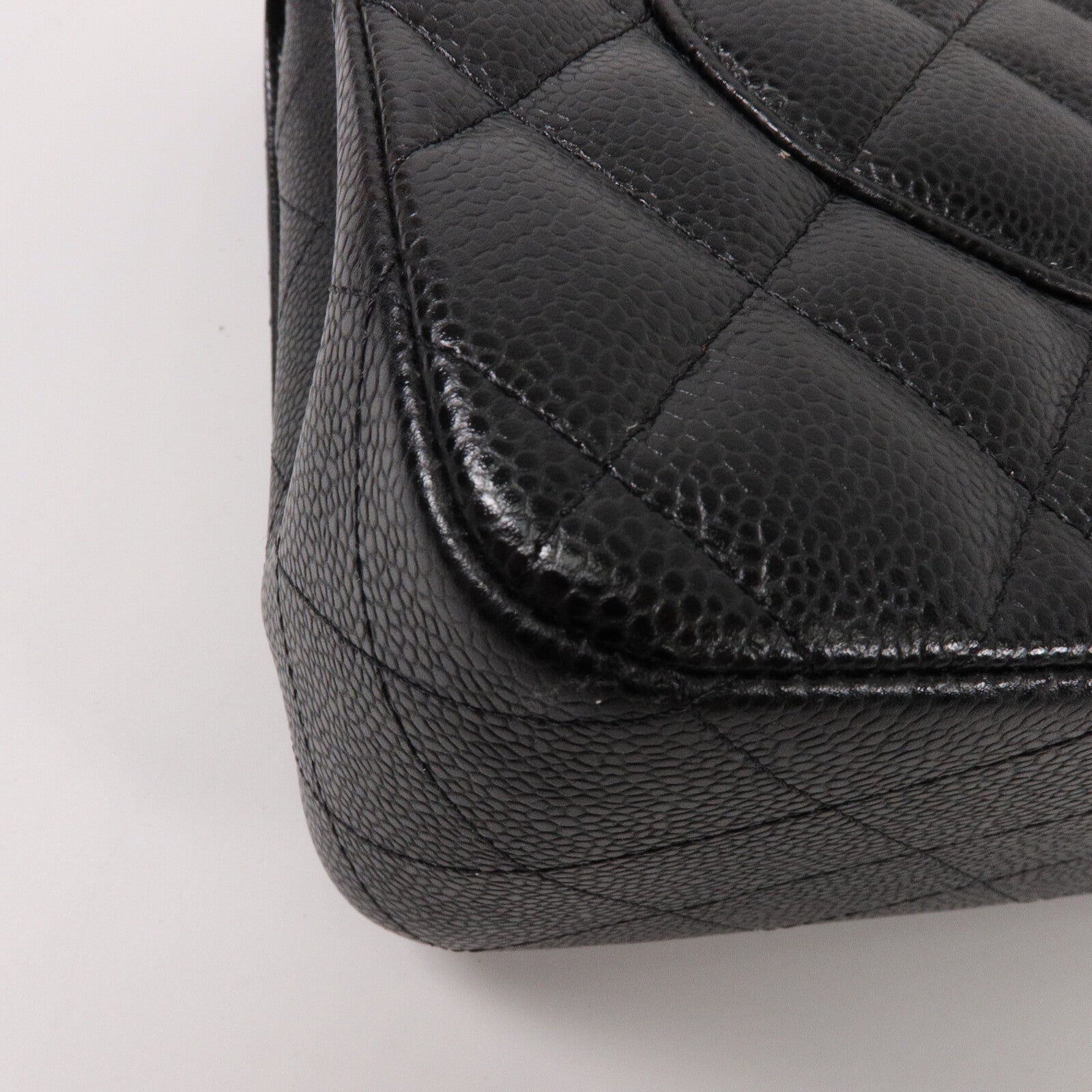 CHANEL 牛皮皮革Large Classic鏈帶肩背袋