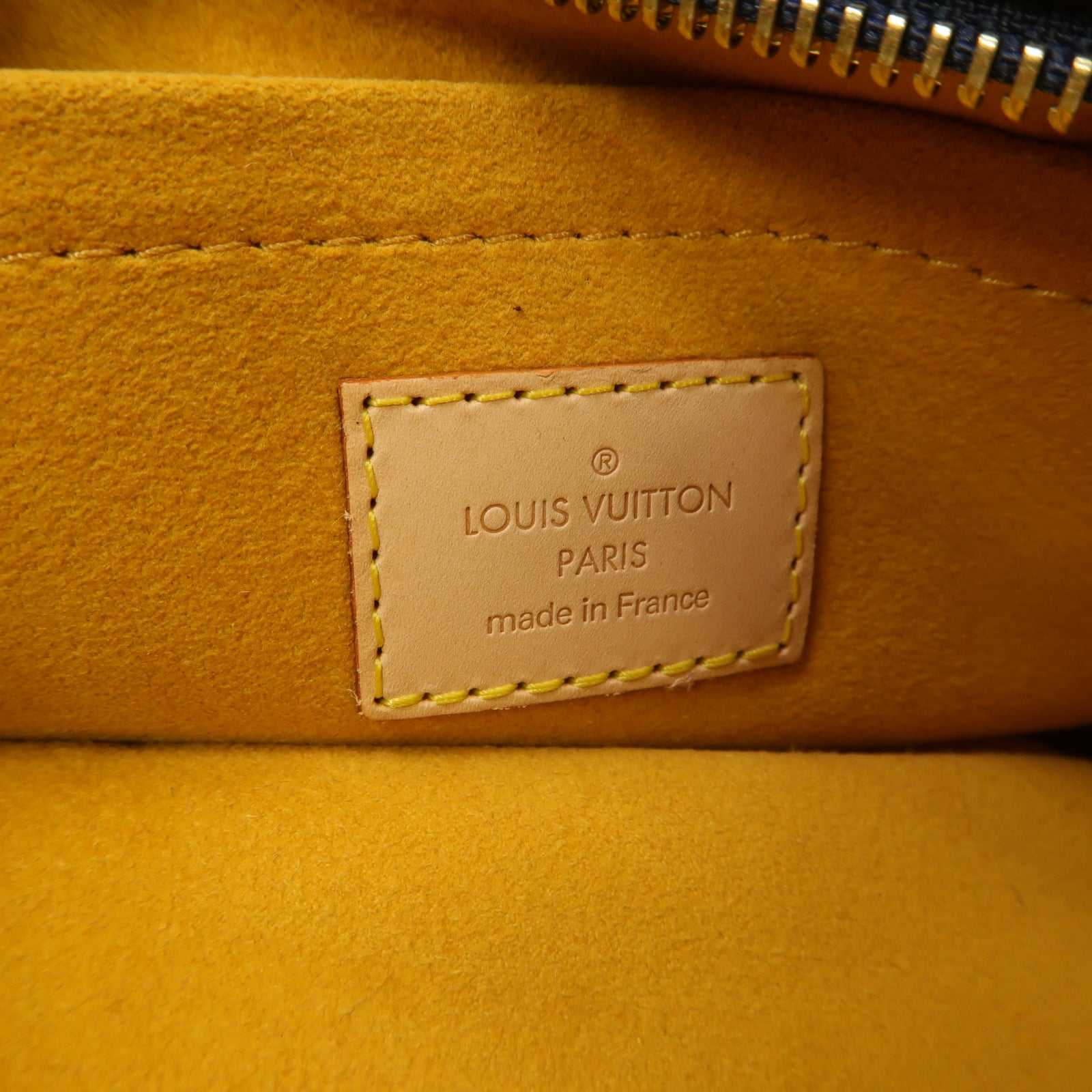 LOUIS VUITTON Monogram Denim Porte Epaue Raye金扣肩背袋藍色
