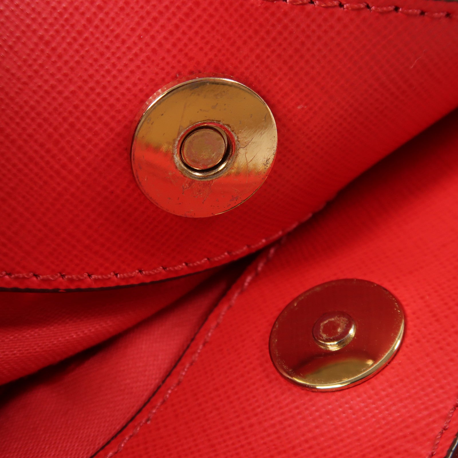 牛皮皮革2 Way Shoulder金扣手挽肩背兩用袋