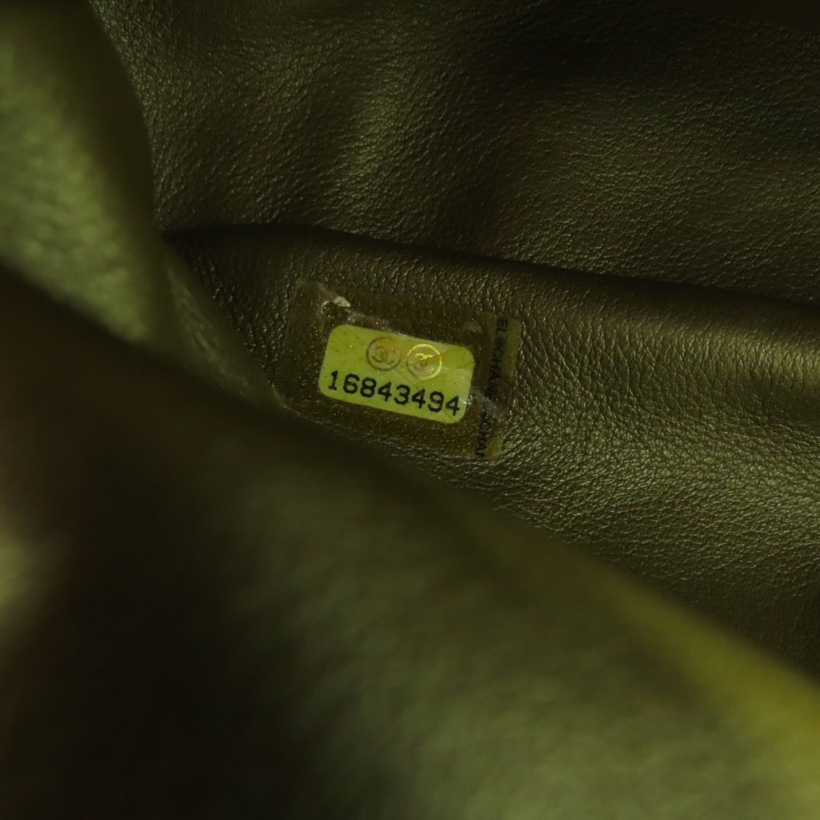 CHANEL 【清倉大減價】蛇皮皮革Chain Shoulder金扣鏈帶肩背袋金色