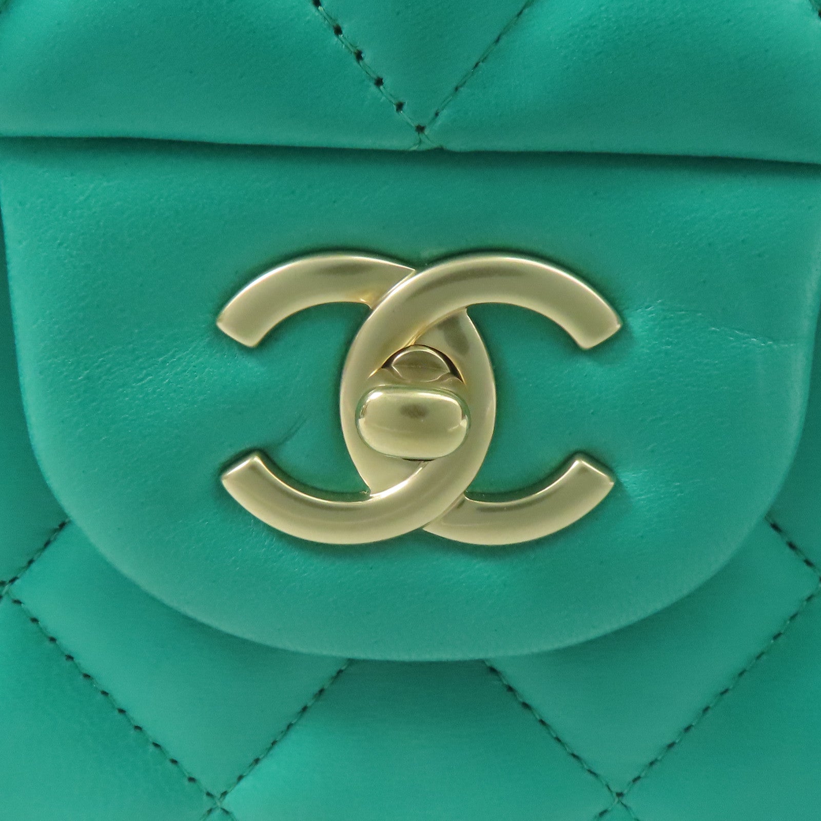 CHANEL 羊皮皮革Large Classic金扣鏈帶肩背袋