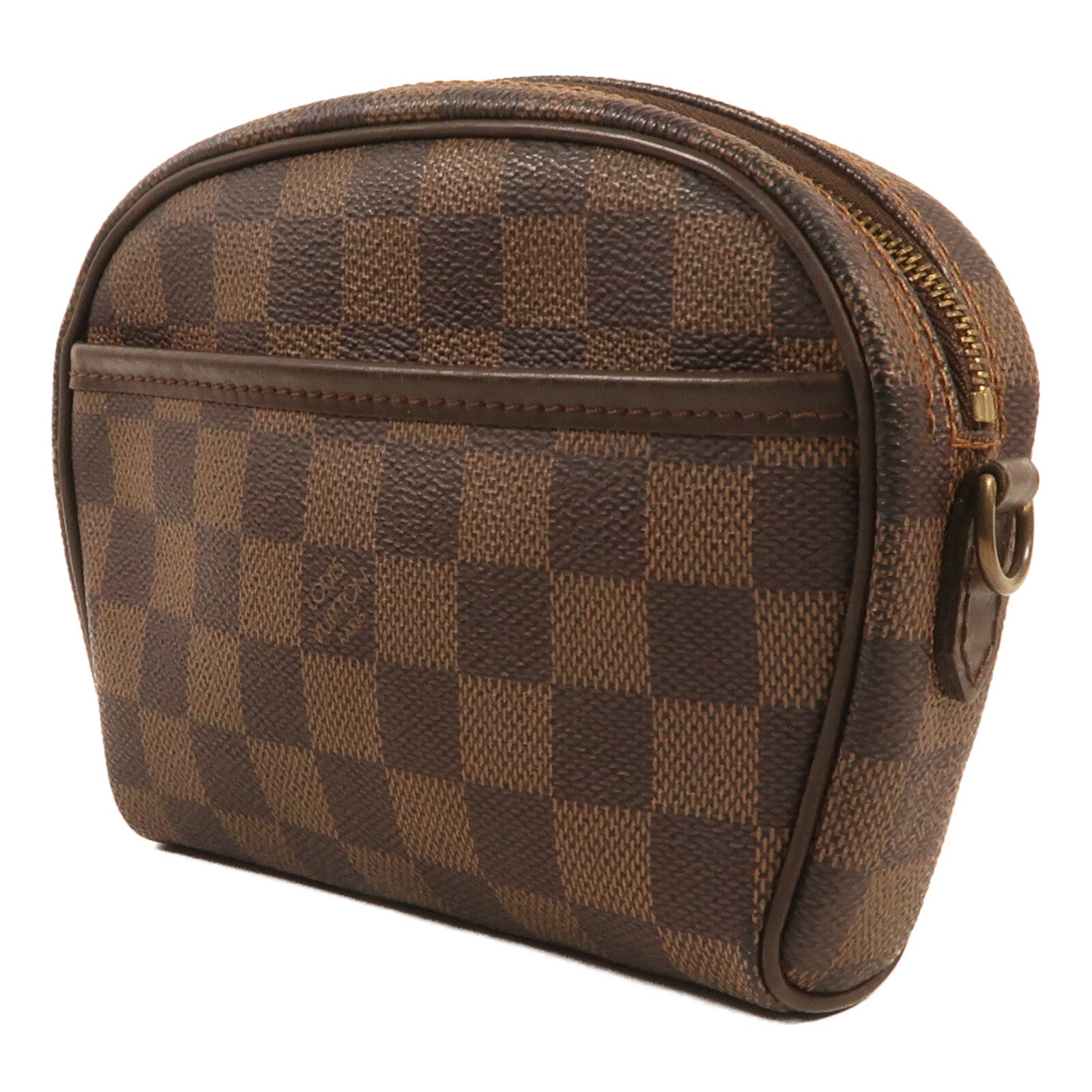 LOUIS VUITTON Damier Pochette Ipanema金扣肩背袋