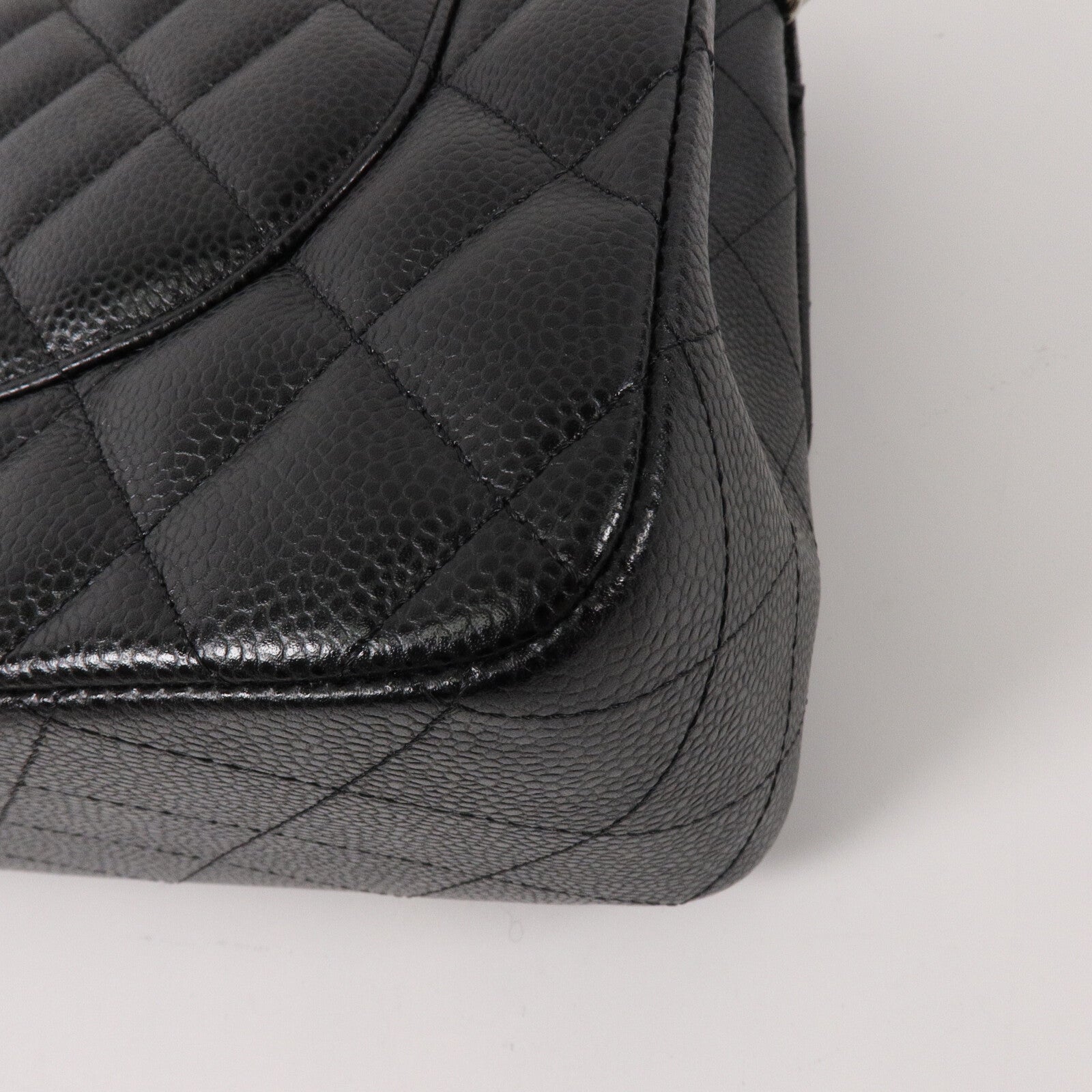 CHANEL 牛皮皮革Large Classic鏈帶肩背袋