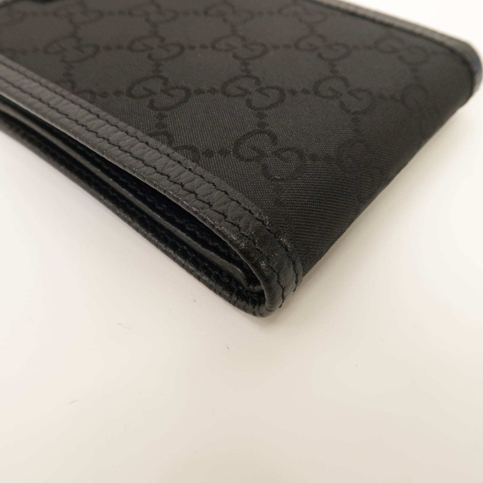 GUCCI 尼龍Long Wallet银扣长钱包黑色