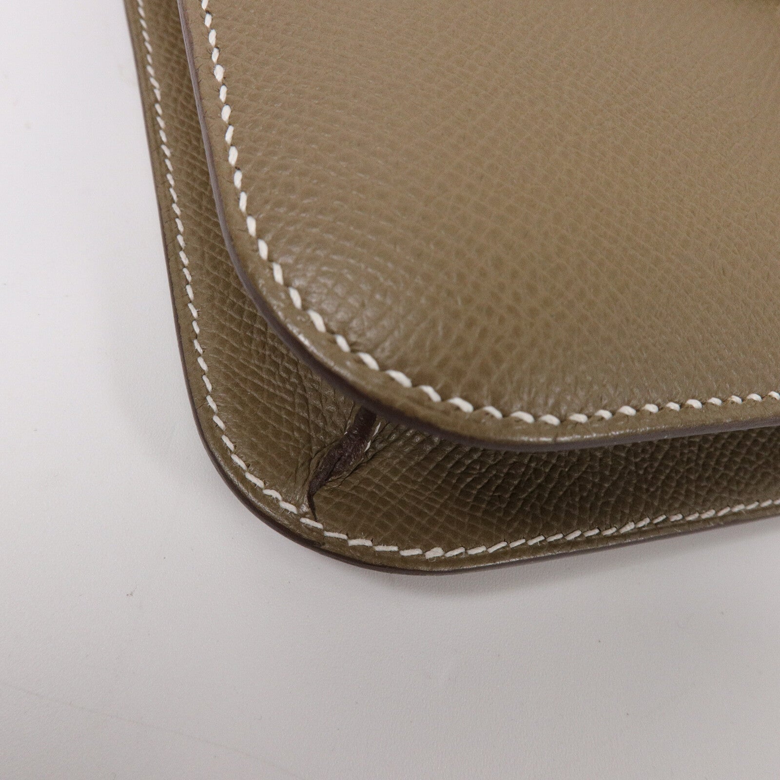 HERMES Epsom皮革Constance Elan肩背袋Etoupe