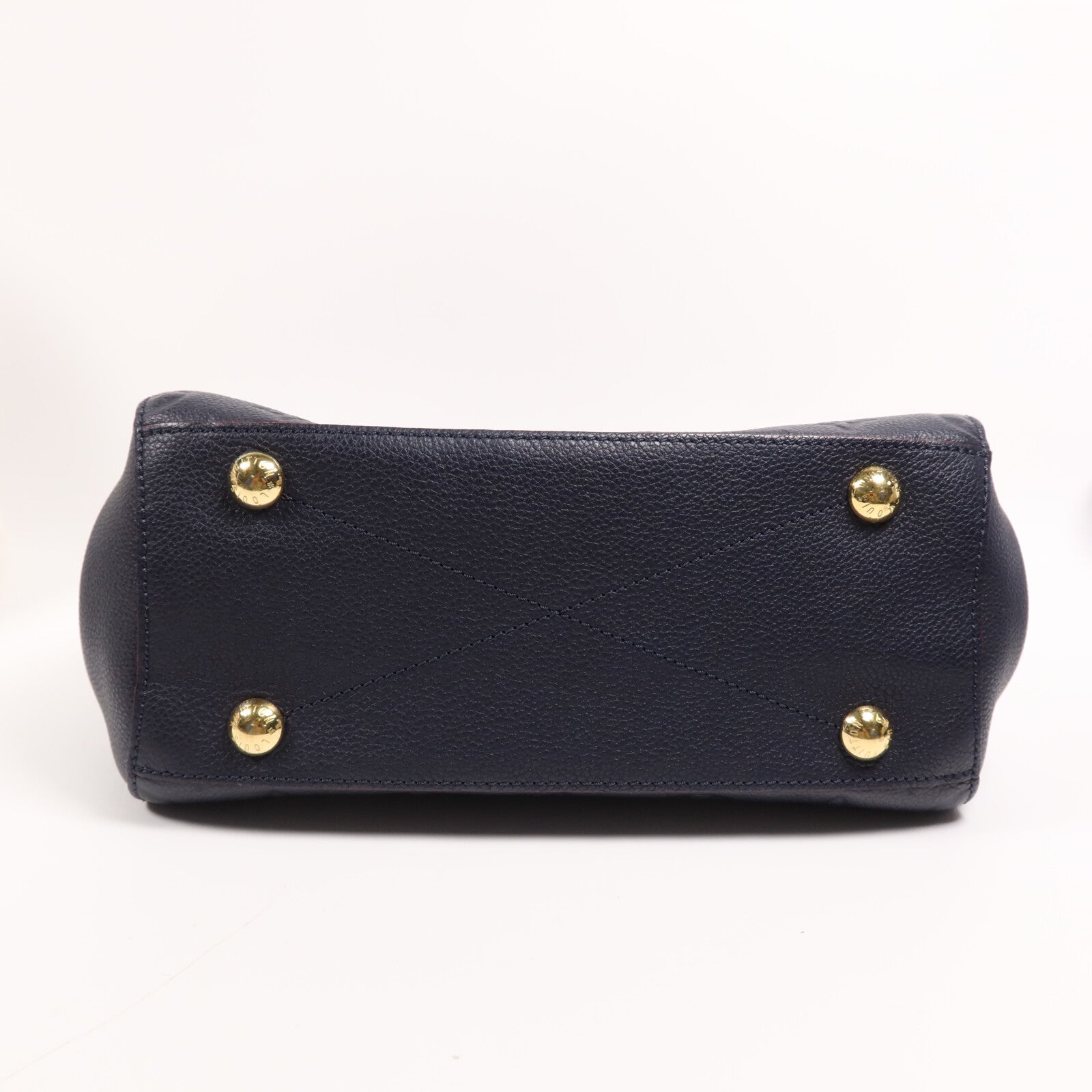 LOUIS VUITTON Monogram Empreinte Montaigne BB金扣手挽肩背兩用袋