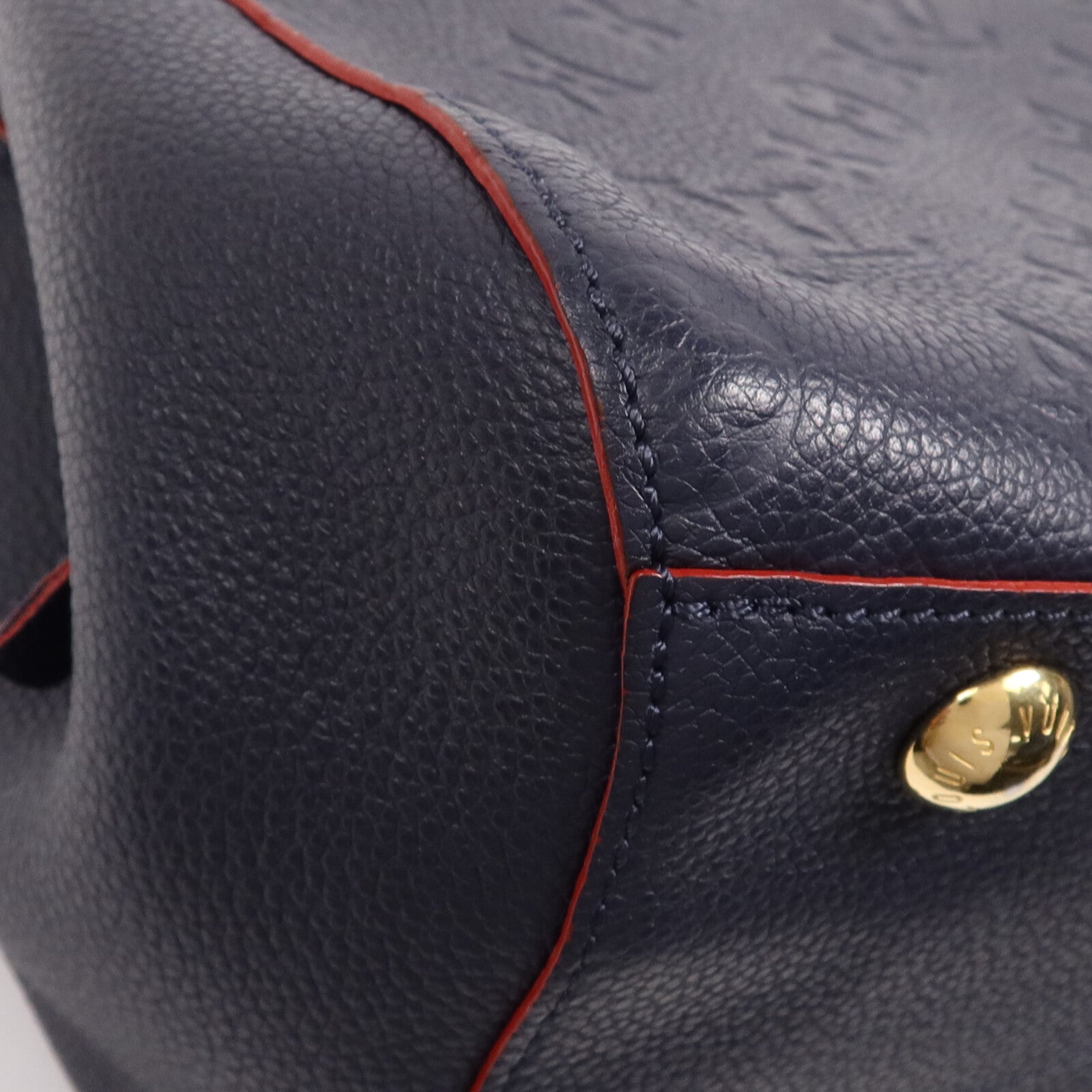 LOUIS VUITTON Monogram Empreinte Montaigne BB金扣手挽肩背兩用袋