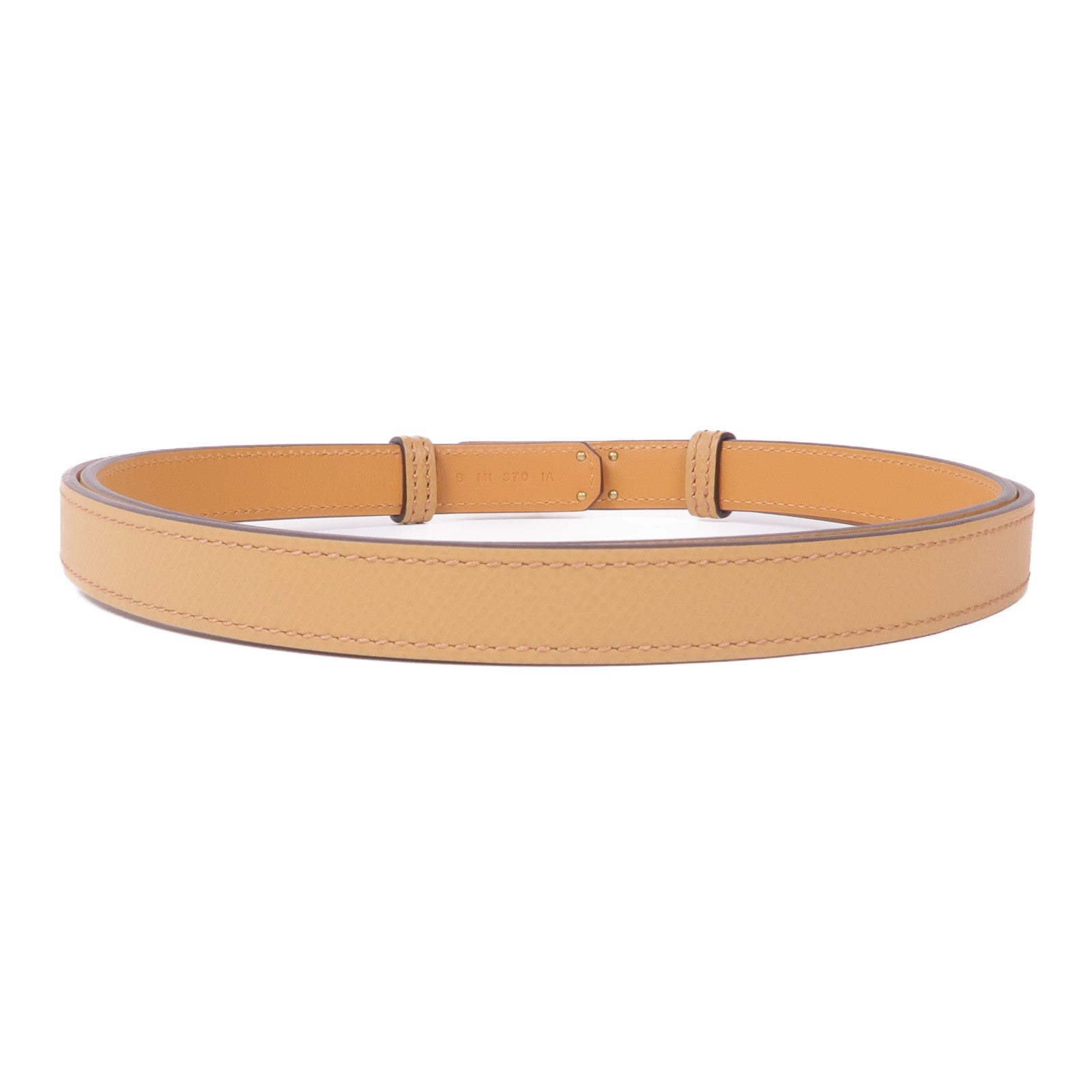 HERMES Epsom皮革Kelly 18 Belt金扣皮帶37 Gold