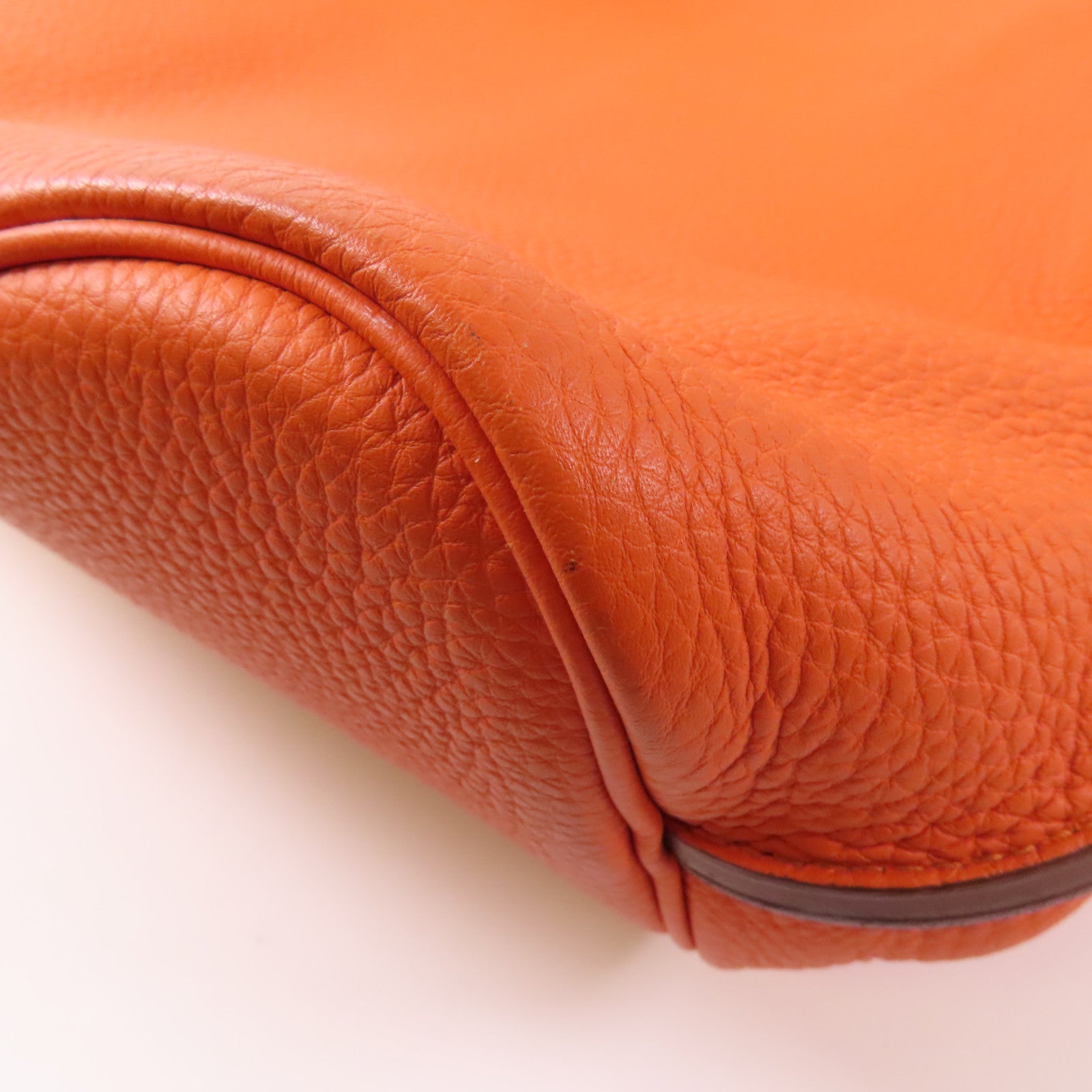 HERMES 【激減優惠】Togo皮革So Kelly 26銀扣肩背袋Feu