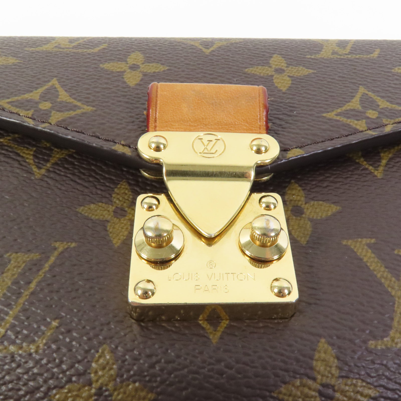 LOUIS VUITTON Monogram Pochette Metis East West金扣手挽肩背兩用袋