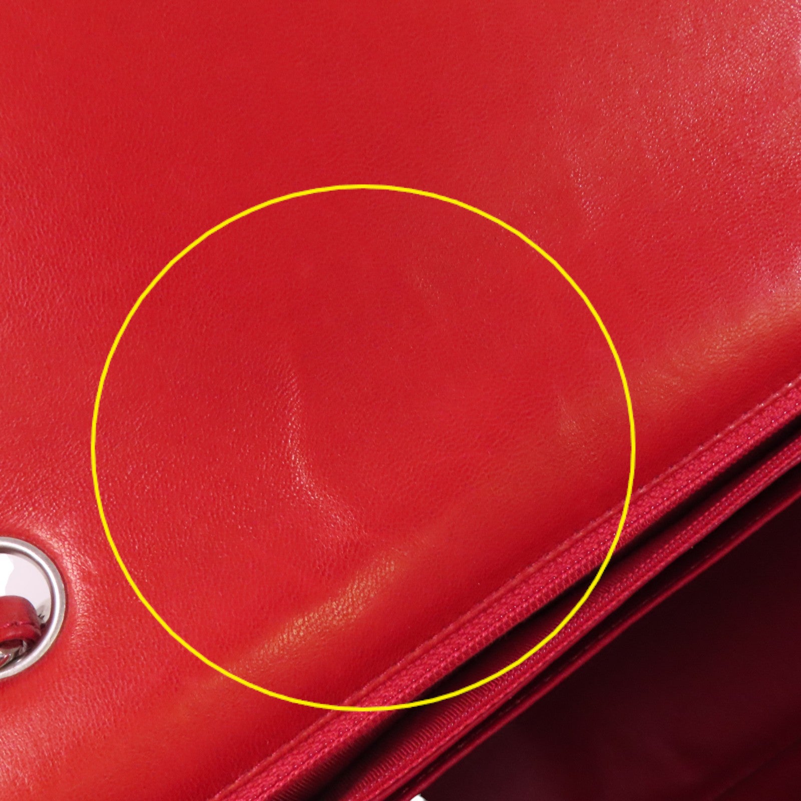 CHANEL 羊皮皮革Large Classic銀扣鏈帶肩背袋