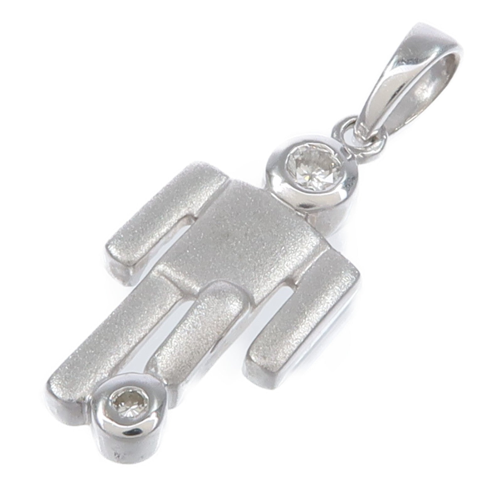 JEWELRY 18K白金Diamond Pendant Top鑽石吊墜
