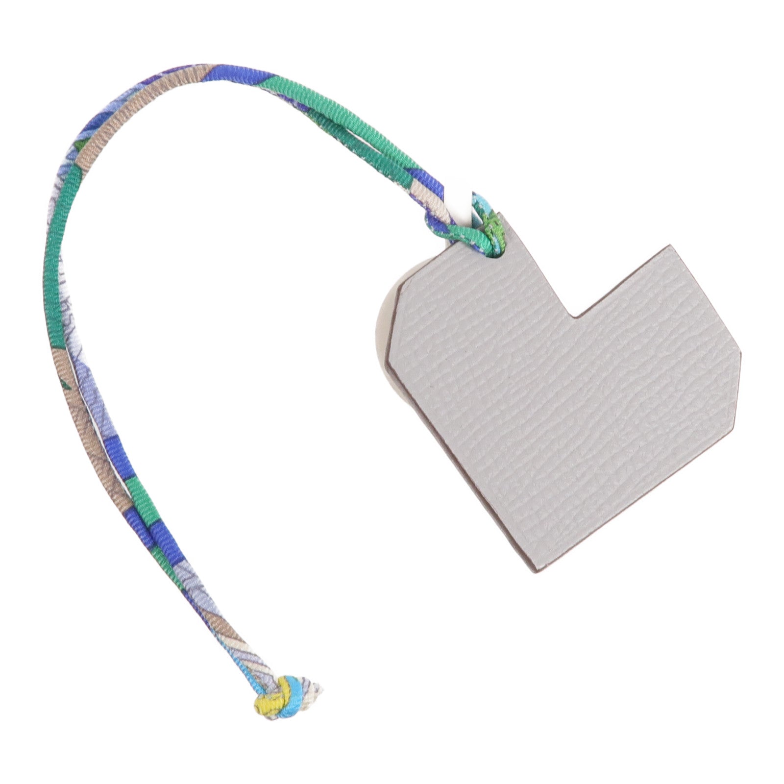HERMES Togo/Epsom皮革Petit H Heart掛飾