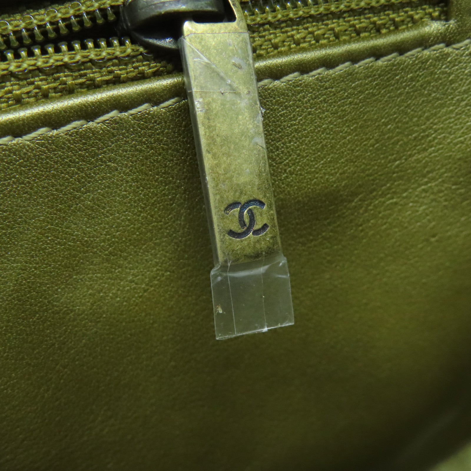 CHANEL 【清倉大減價】蛇皮皮革Chain Shoulder金扣鏈帶肩背袋金色