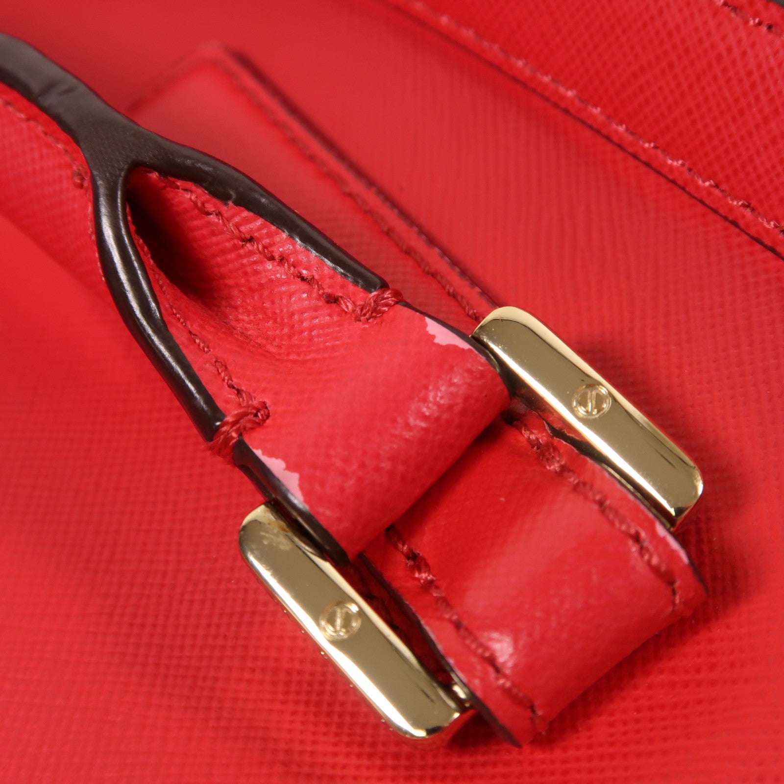 牛皮皮革2 Way Shoulder金扣手挽肩背兩用袋