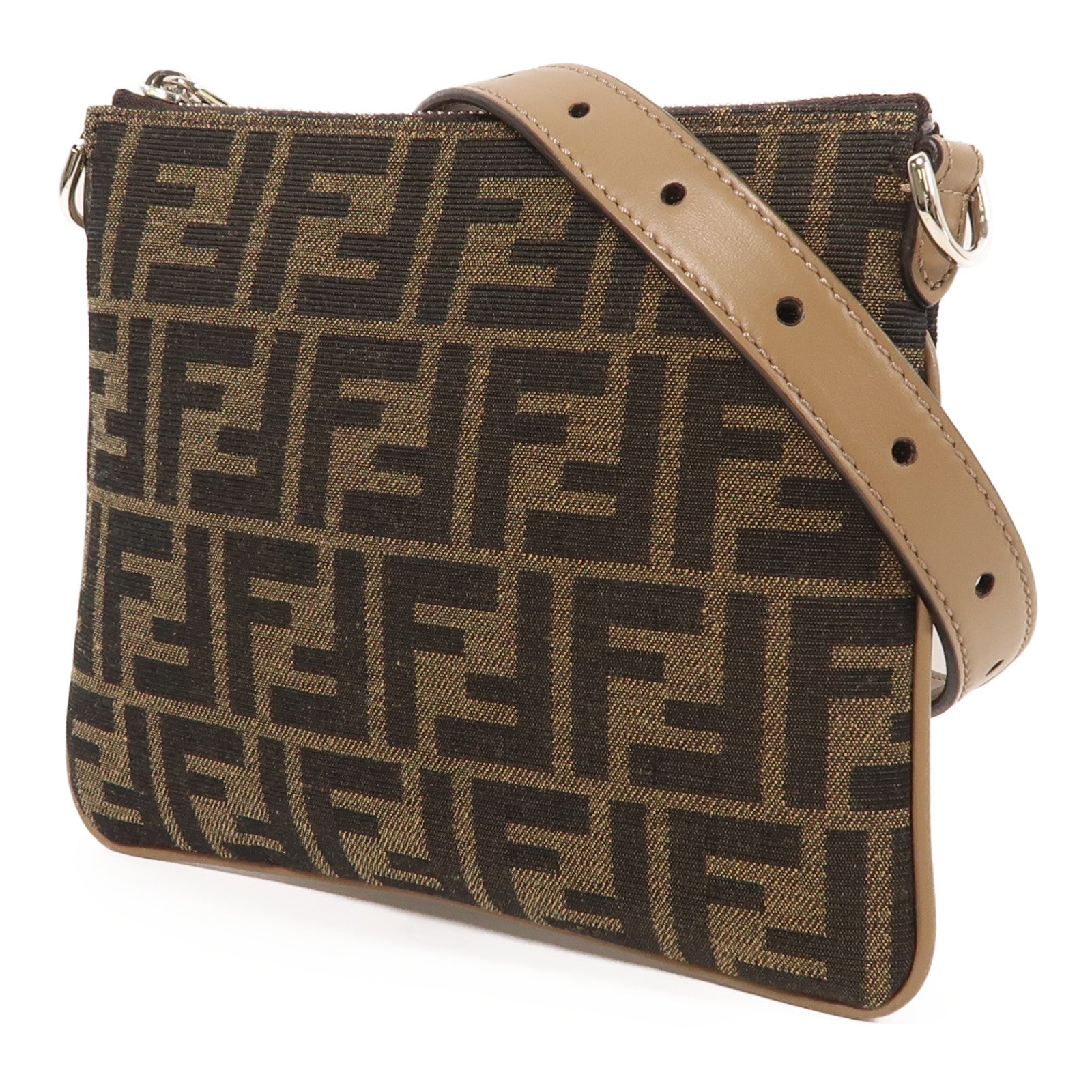 FENDI SHW Shoulder Bag 7N0146 Canvas Brown