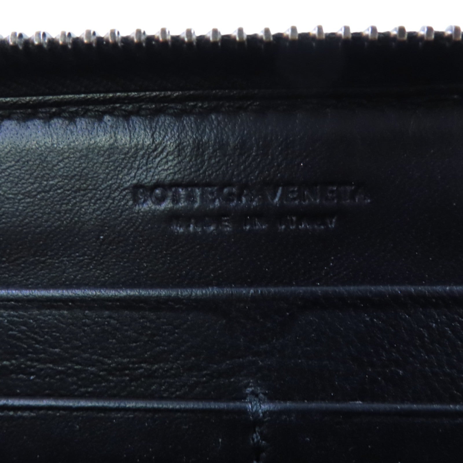 BOTTEGA VENETA 織紋皮革Zipper Long Wallet拉鏈長錢包