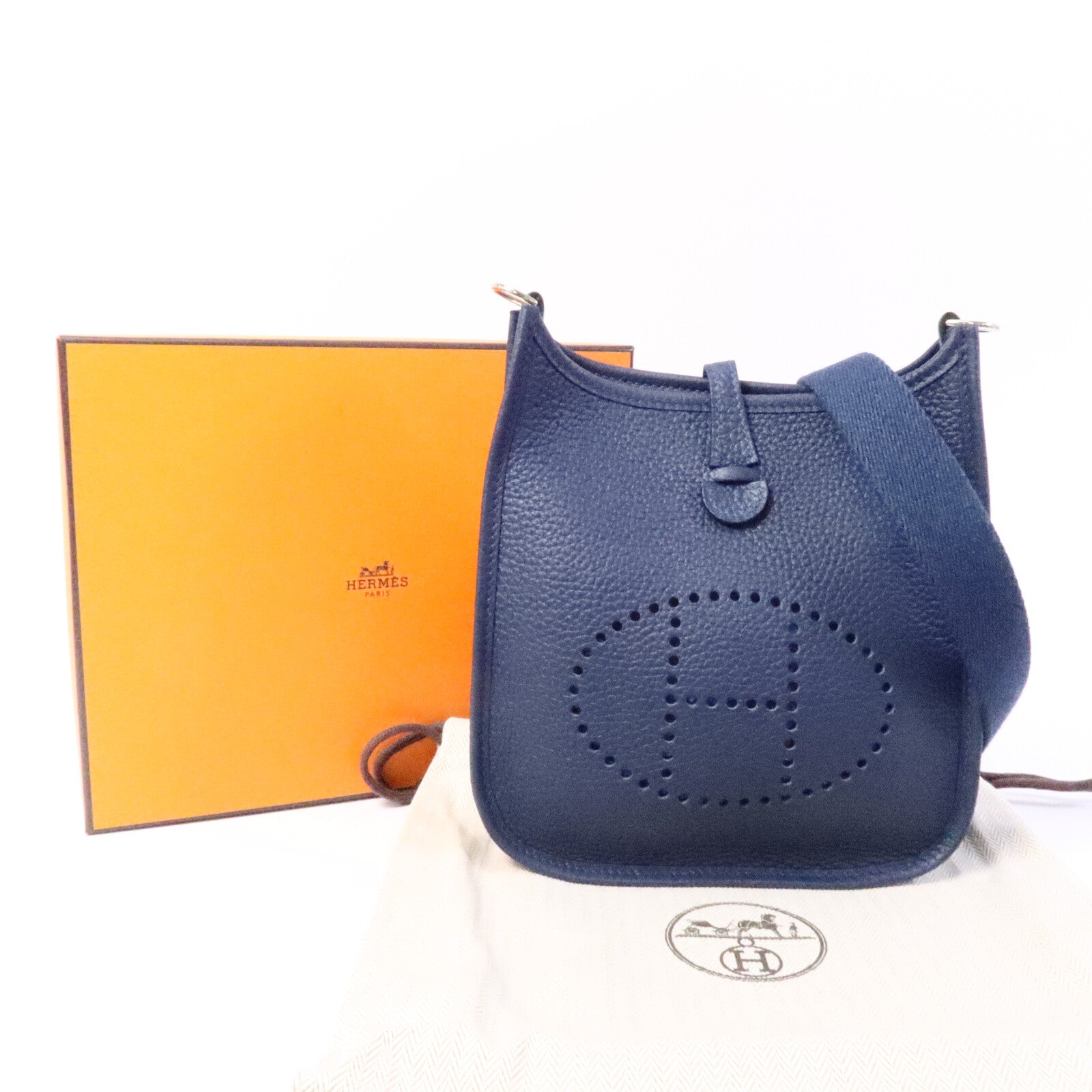 HERMES Clemence皮革Evelyne TPM肩背袋