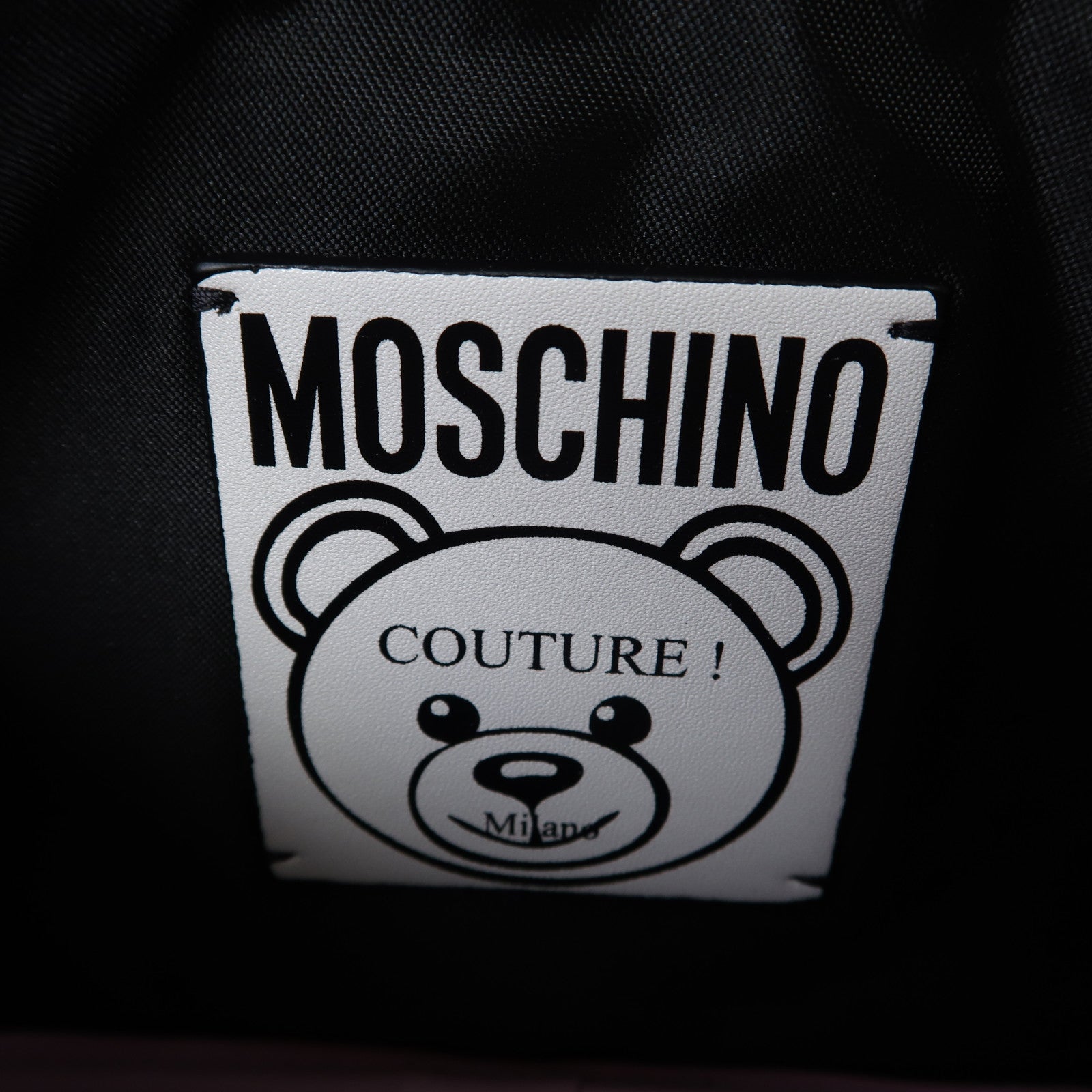 MOSCHINO 皮革Chain Shoulder金扣鏈帶肩背袋粉紅色
