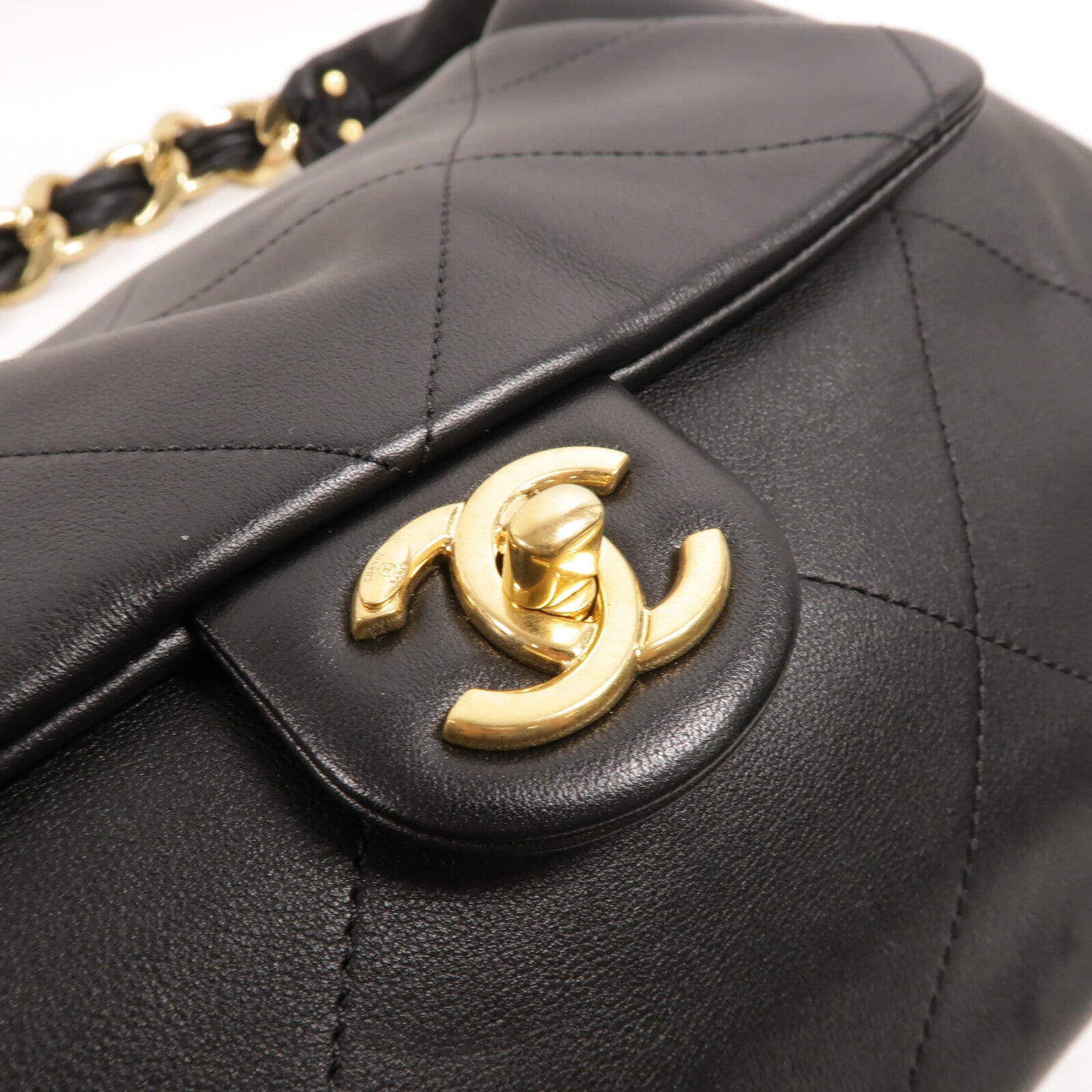 CHANEL 羊皮皮革25K Hobo Maxi肩背袋