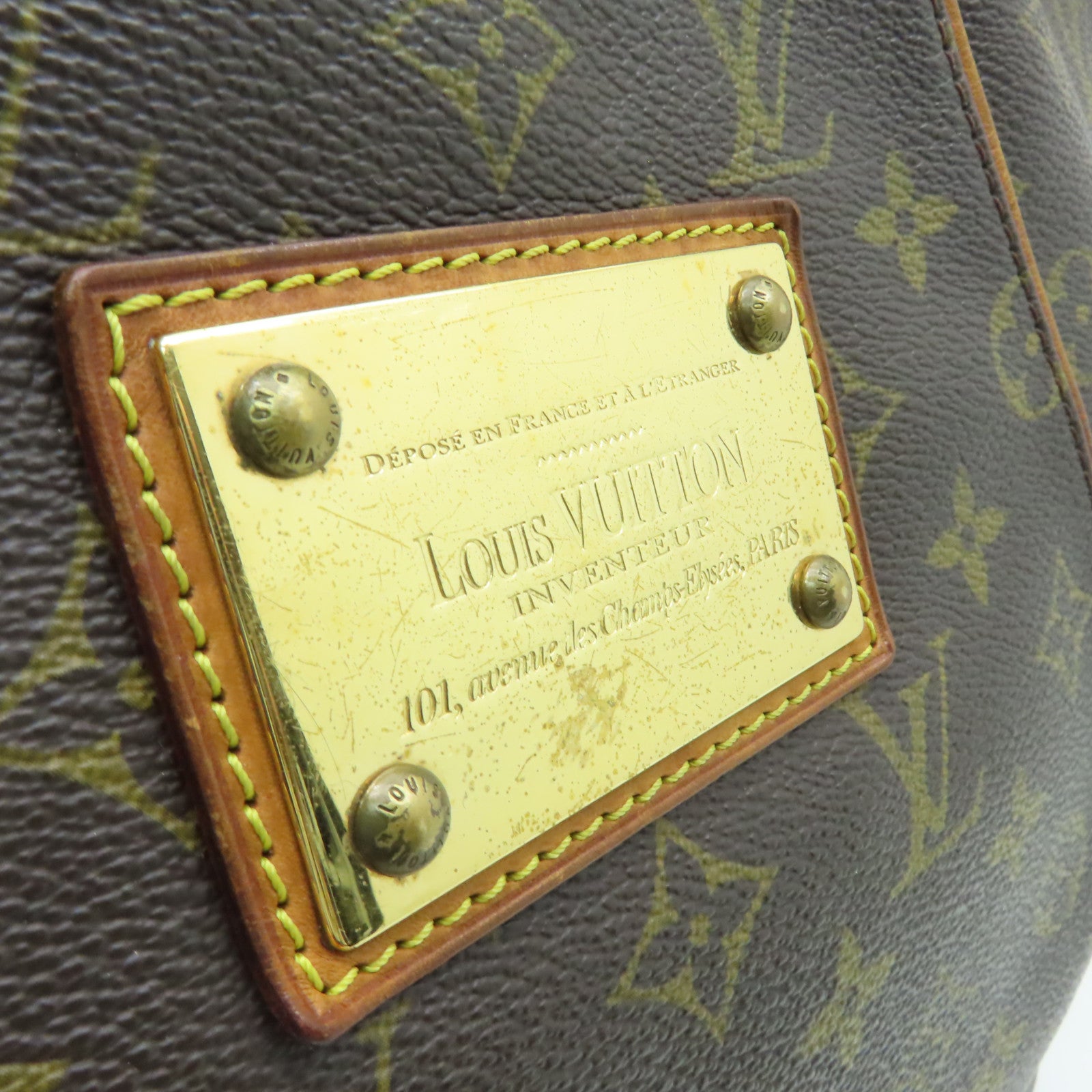 LOUIS VUITTON 【激減優惠】Monogram Galliera PM金扣肩背袋啡色