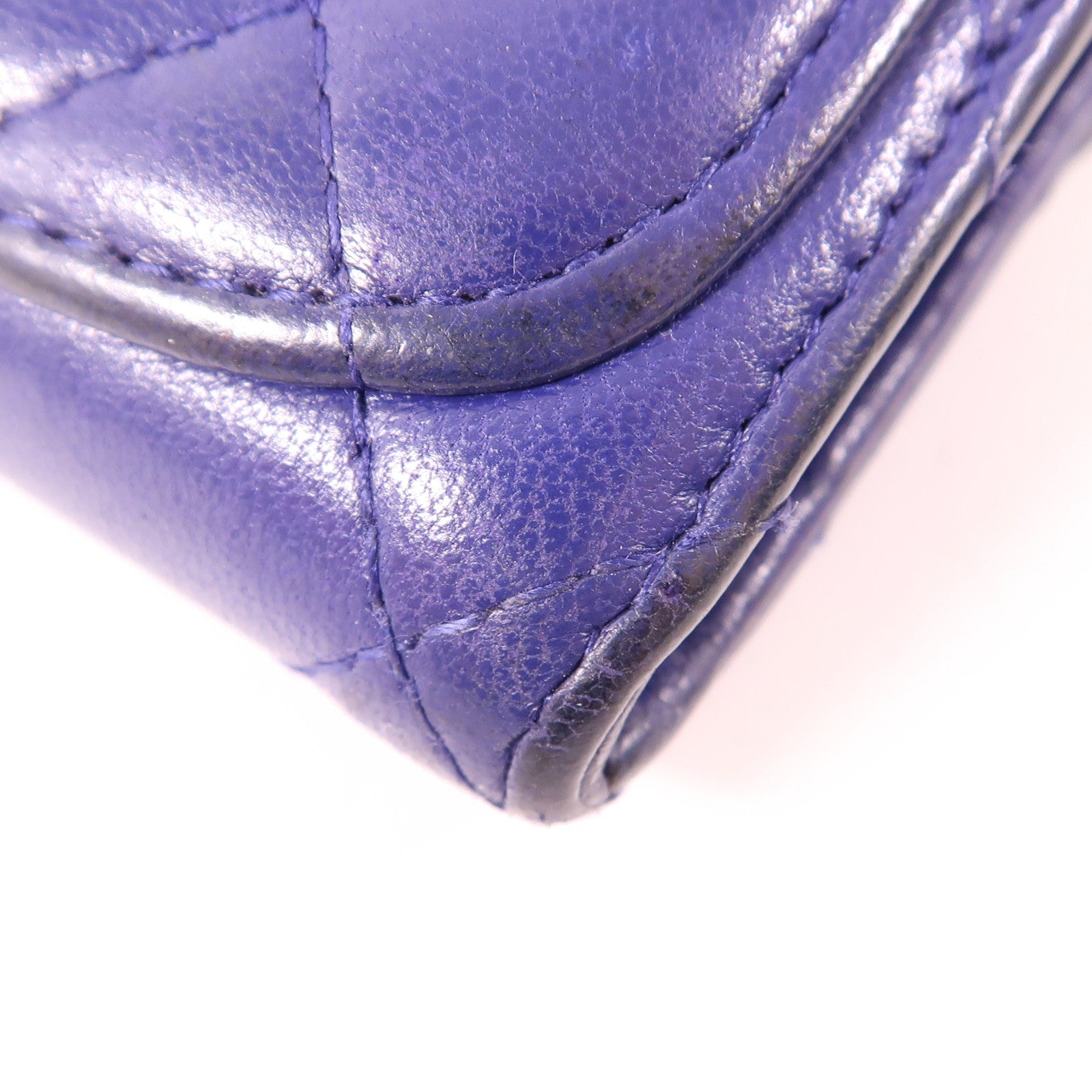 CHANEL 羊皮皮革Card Case銀扣卡片套