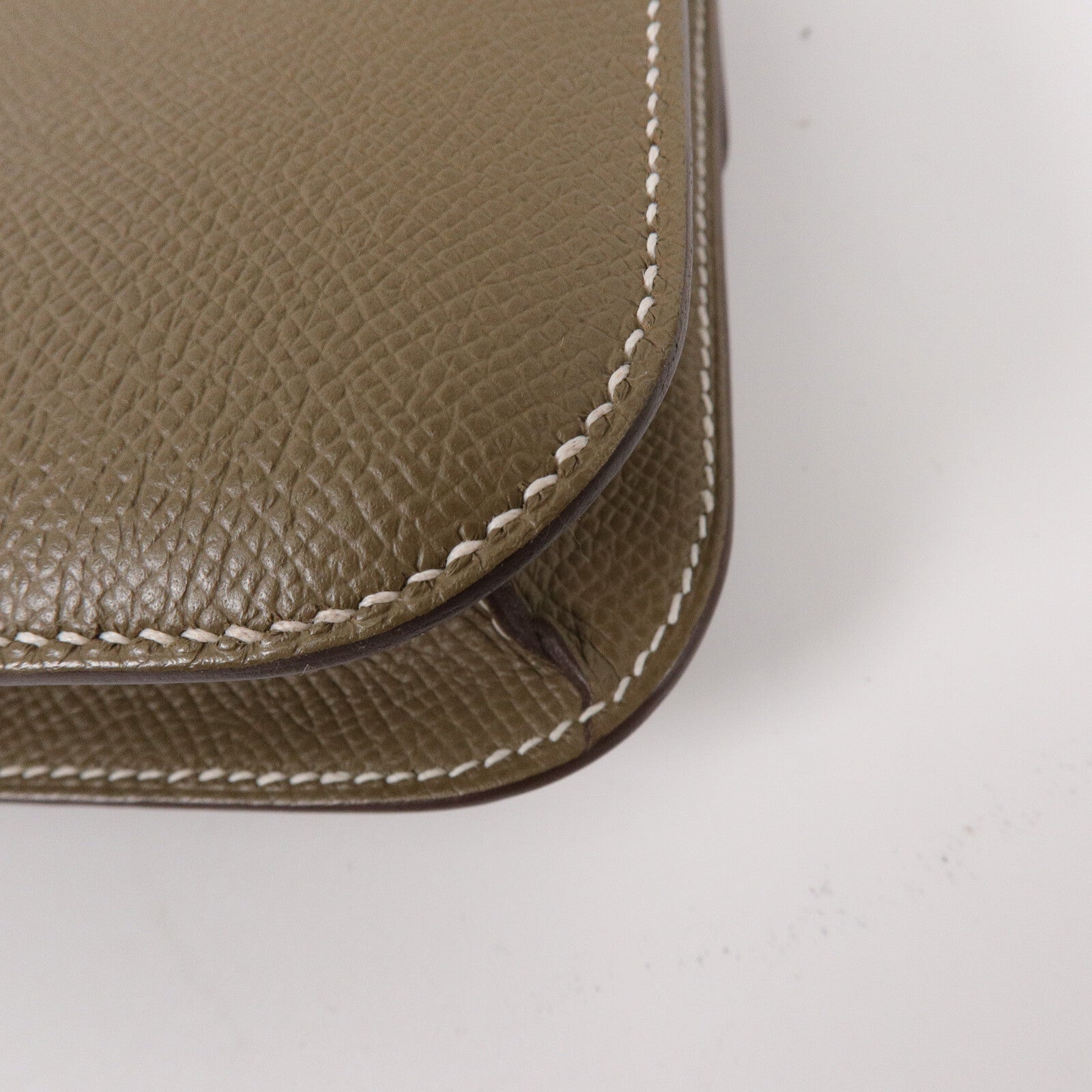 HERMES Epsom皮革Constance Elan肩背袋Etoupe
