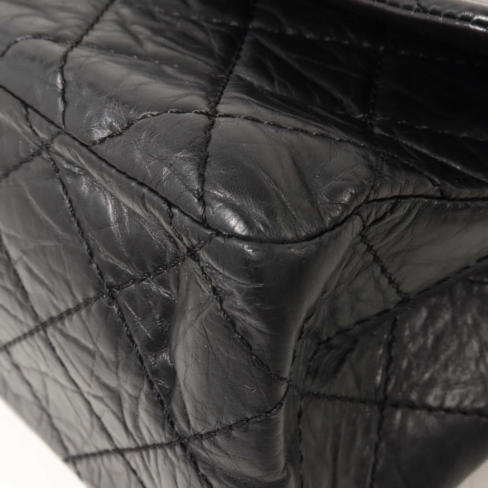 CHANEL 牛皮皮革2.55 Medium鏈帶肩背袋