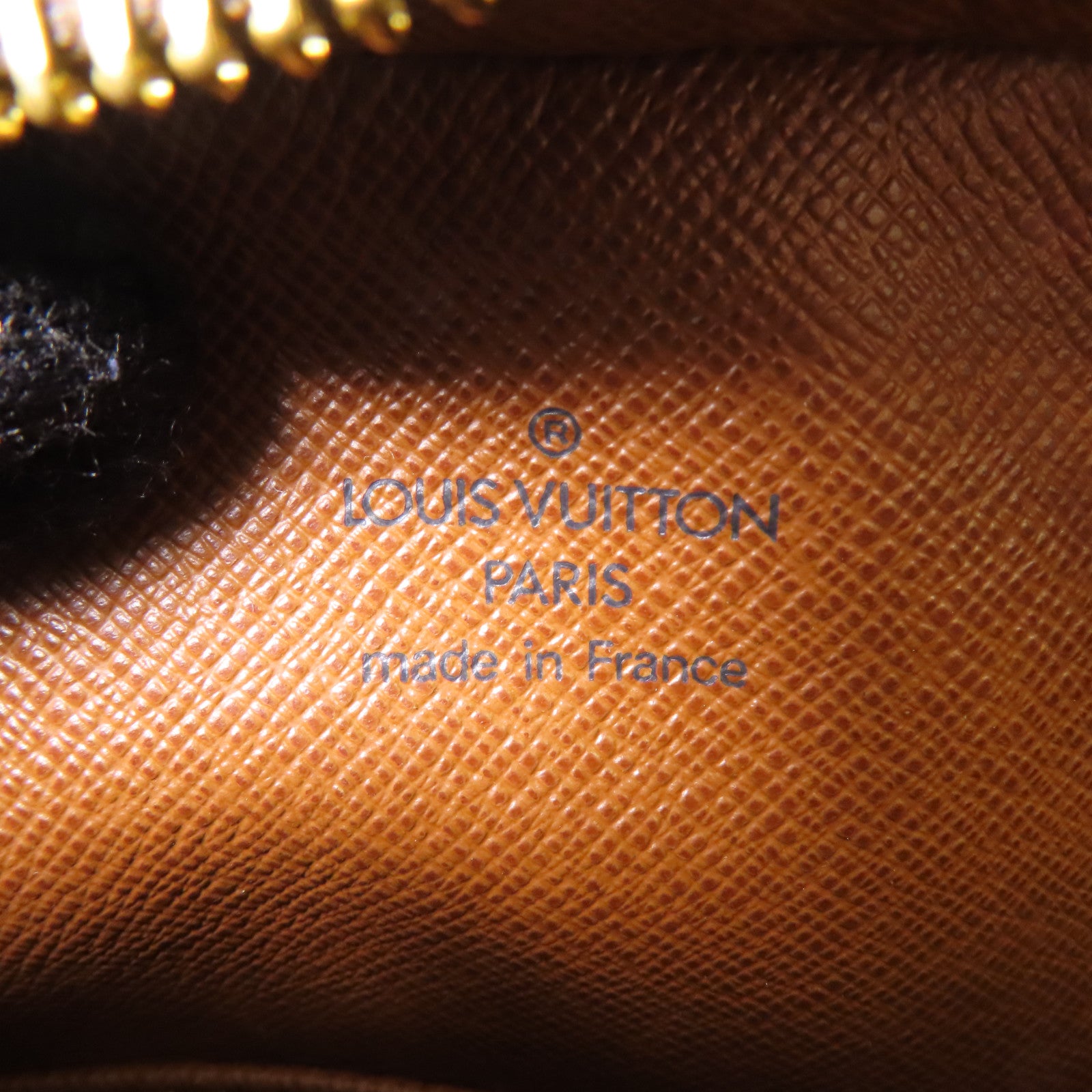 LOUIS VUITTON Monogram Danube金扣肩背袋棕色