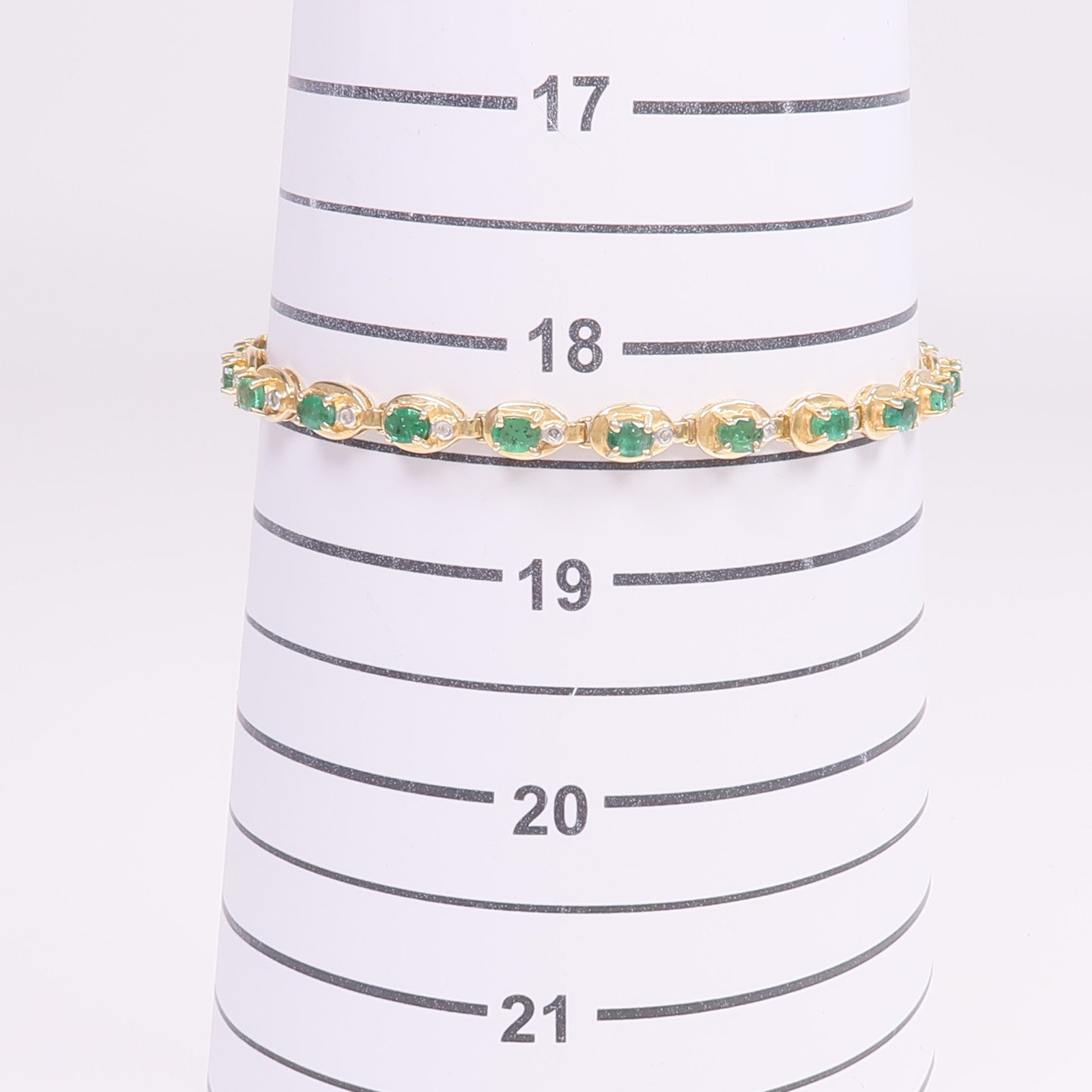 JEWELRY 18K黃金/白金Emerald Bracelet綠寶石手鏈