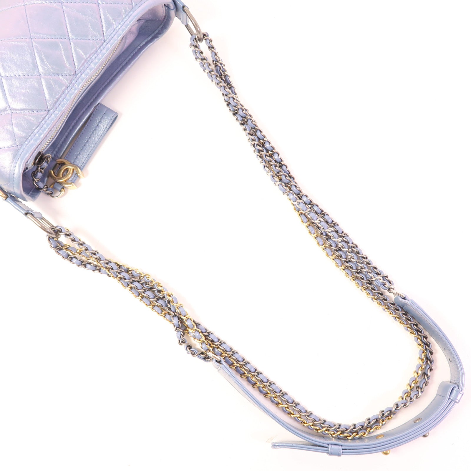 CHANEL 牛皮皮革Gabrielle Small鏈帶肩背袋