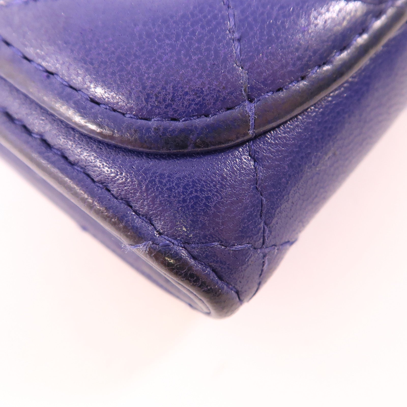 CHANEL 羊皮皮革Card Case銀扣卡片套