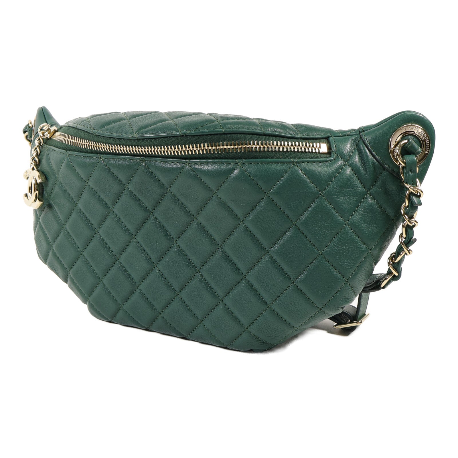 CHANEL 羊皮皮革Waist Bag金扣斜挎包