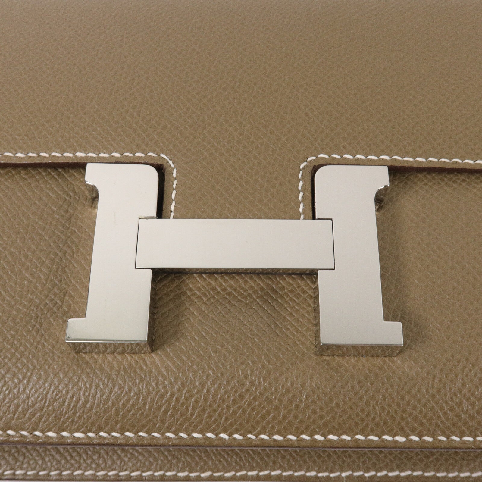 HERMES Epsom皮革Constance Elan肩背袋Etoupe