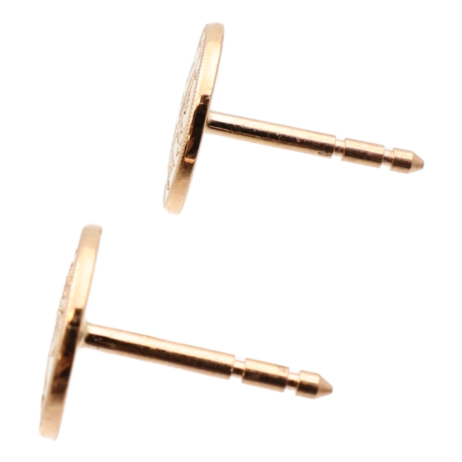 HERMES 18K玫瑰金Ex-Libris Earrings耳環