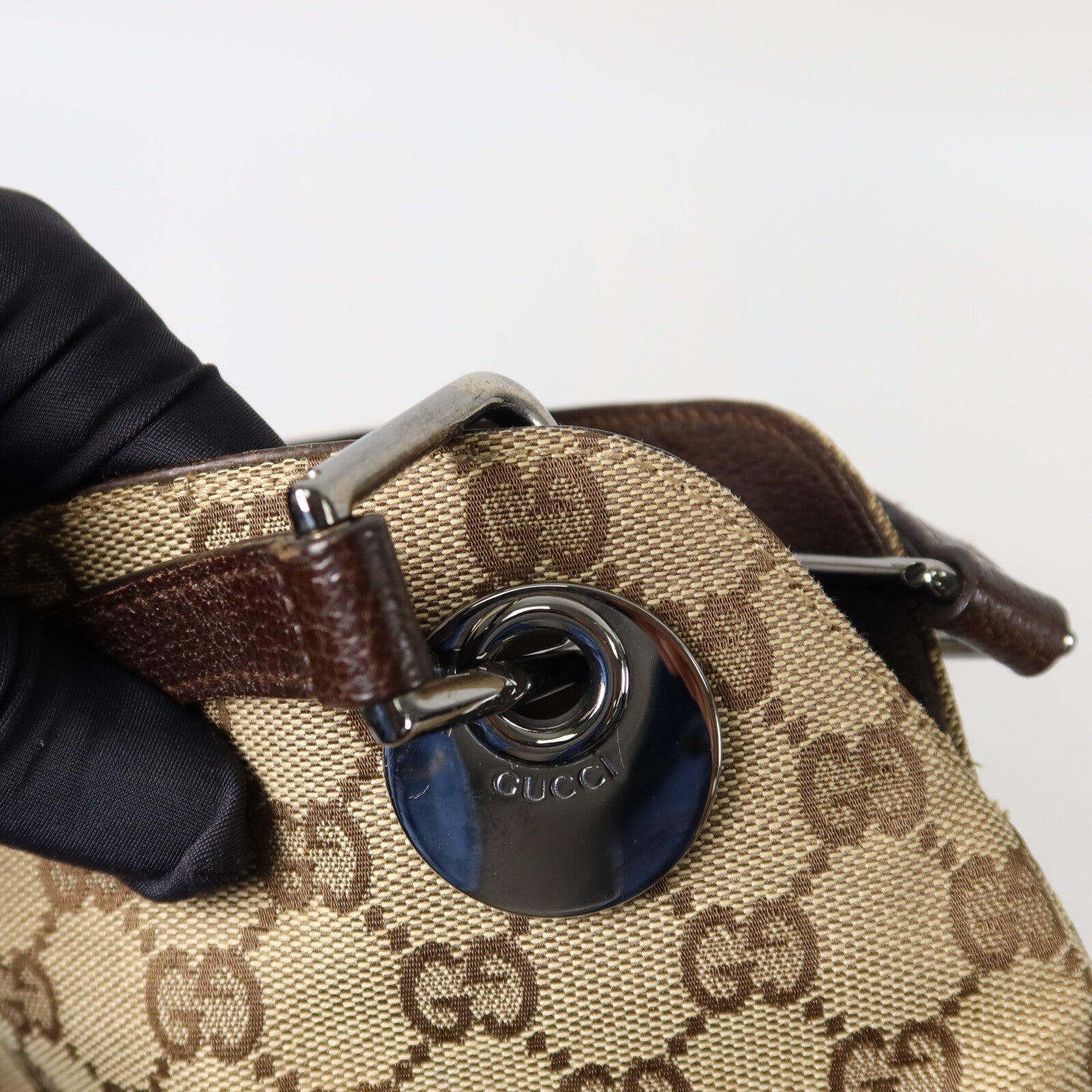 GUCCI 帆布Shoulder Bag肩背袋
