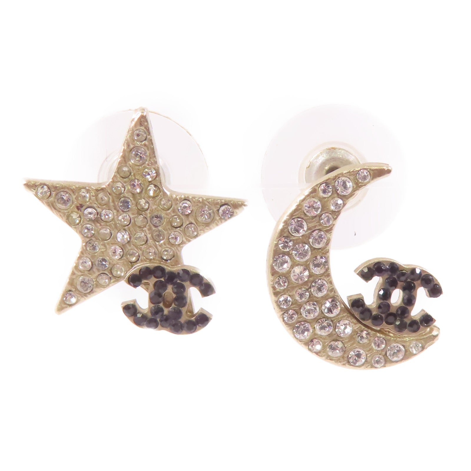 CHANEL 金屬Earrings耳環金色/白色/黑色
