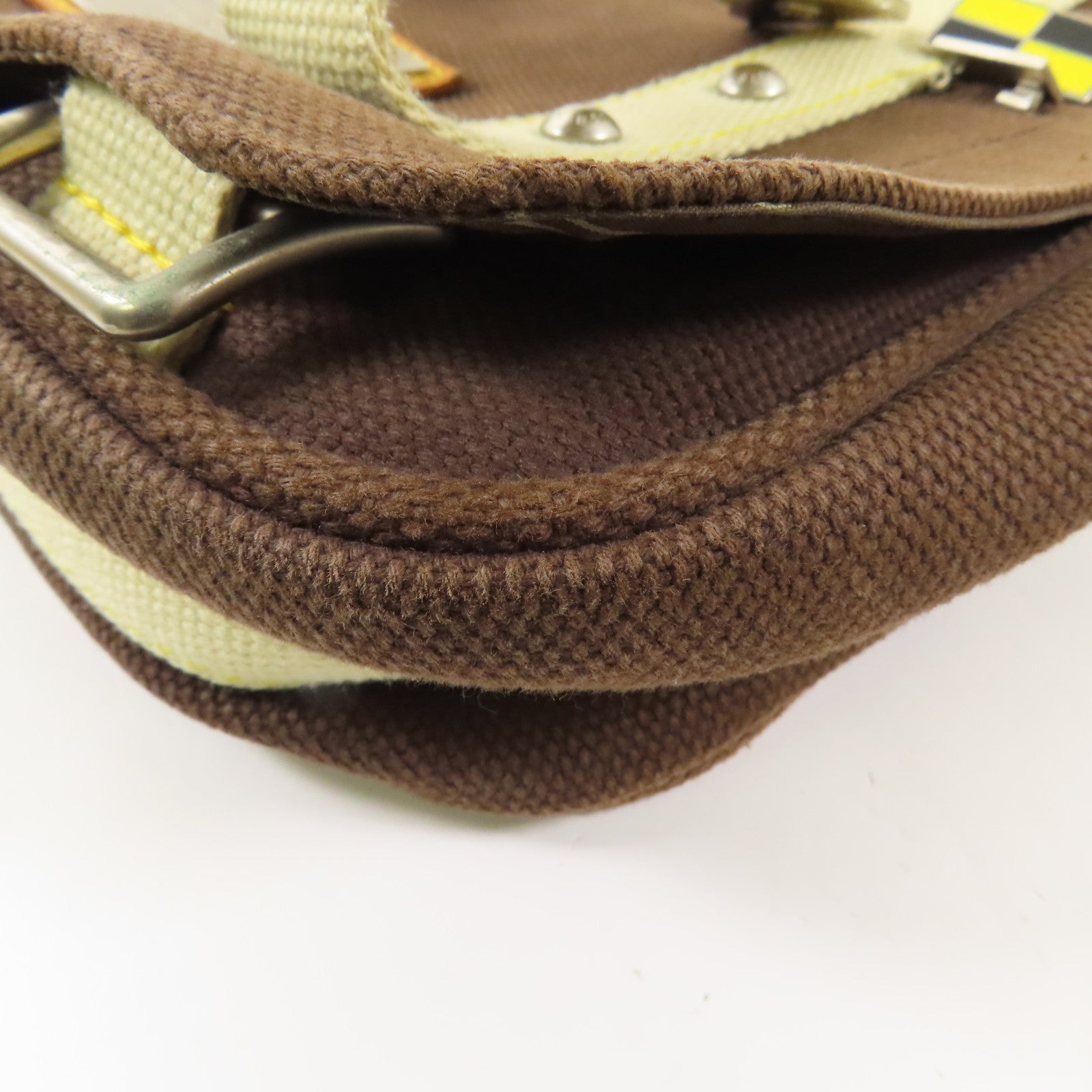 LOUIS VUITTON 帆布Besace PM銀扣肩背袋