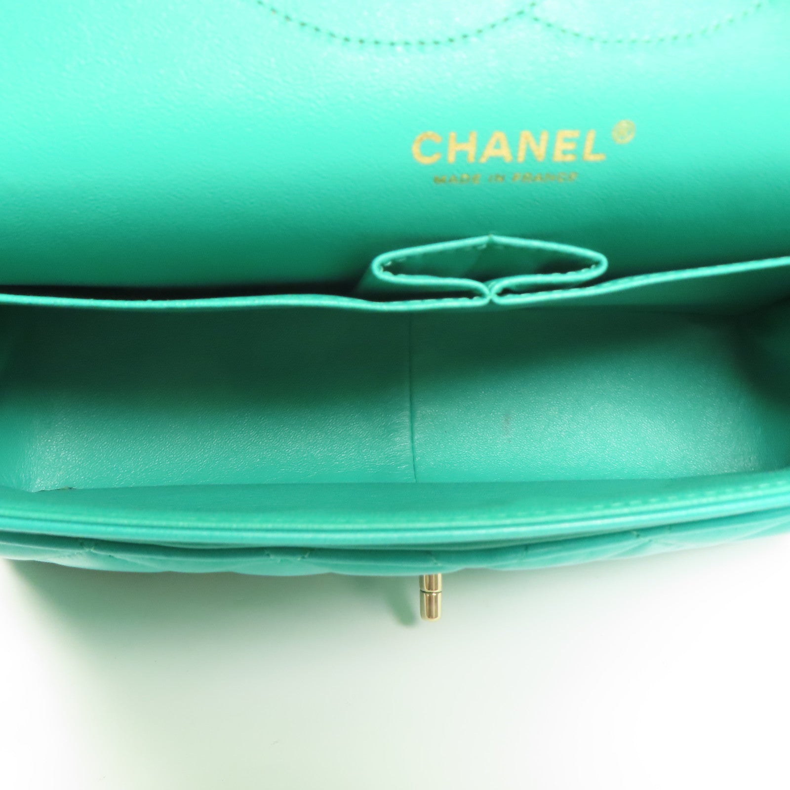 CHANEL 羊皮皮革Large Classic金扣鏈帶肩背袋