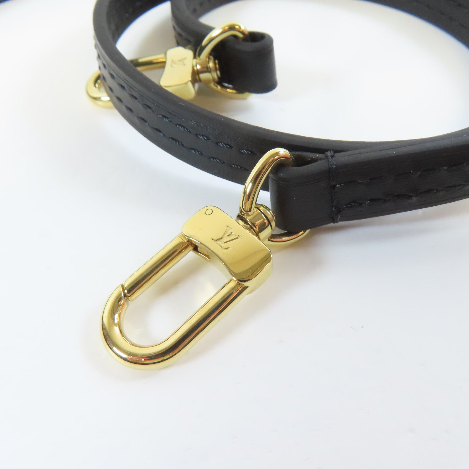 LOUIS VUITTON Monogram Petit Sac Plat金扣手挽肩背兩用袋啡色