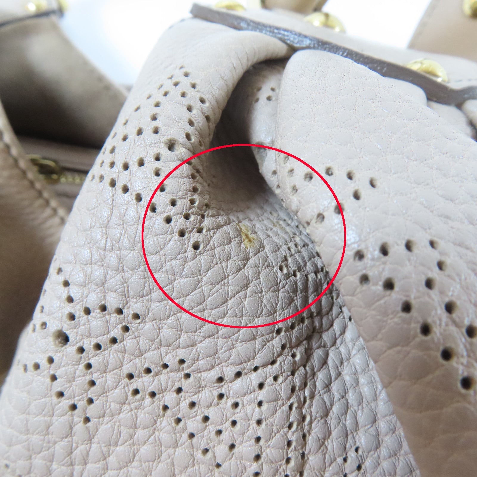 LOUIS VUITTON Mahina Mahina Neo L金扣肩背袋淺啡色