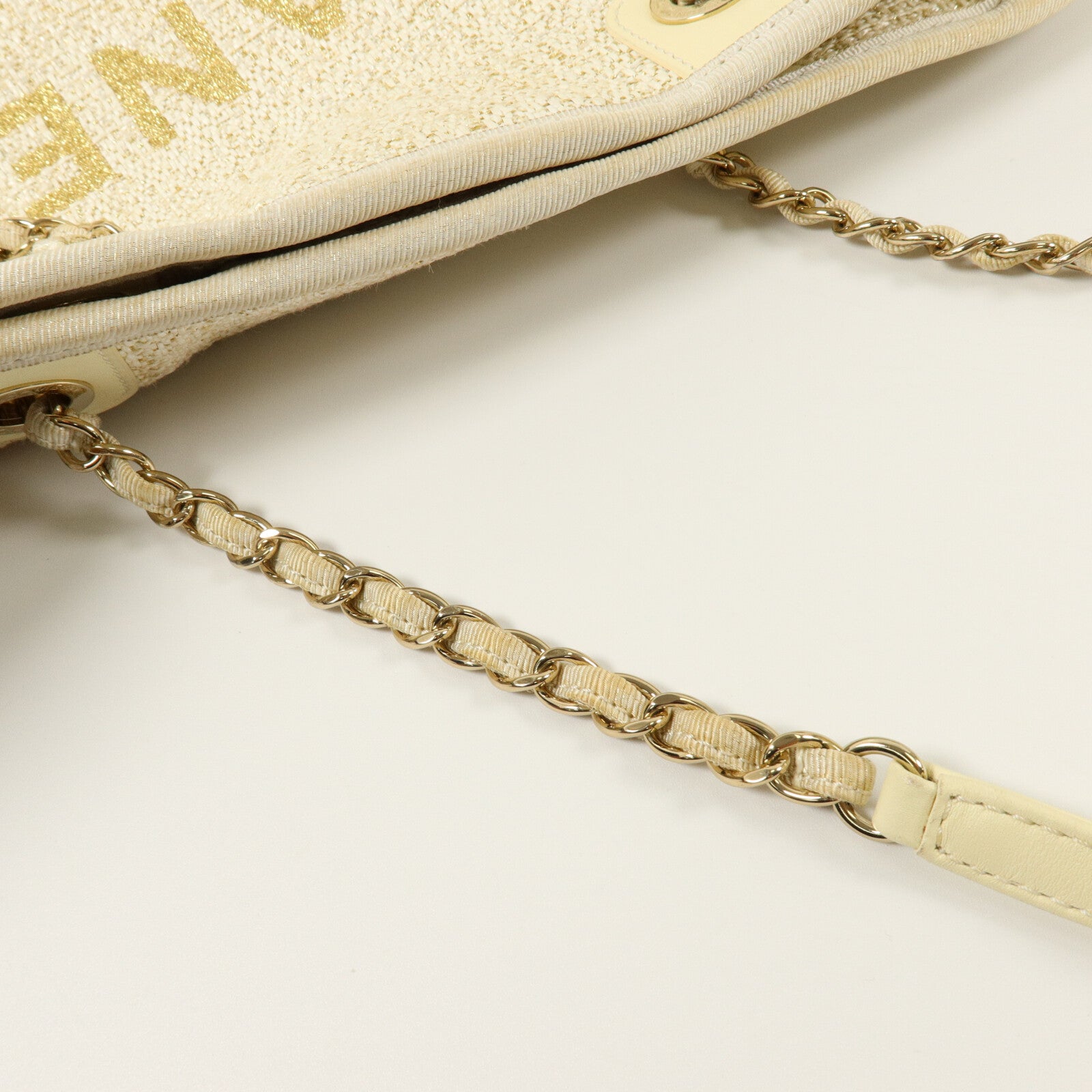 CHANEL 帆布Deauville手挽袋