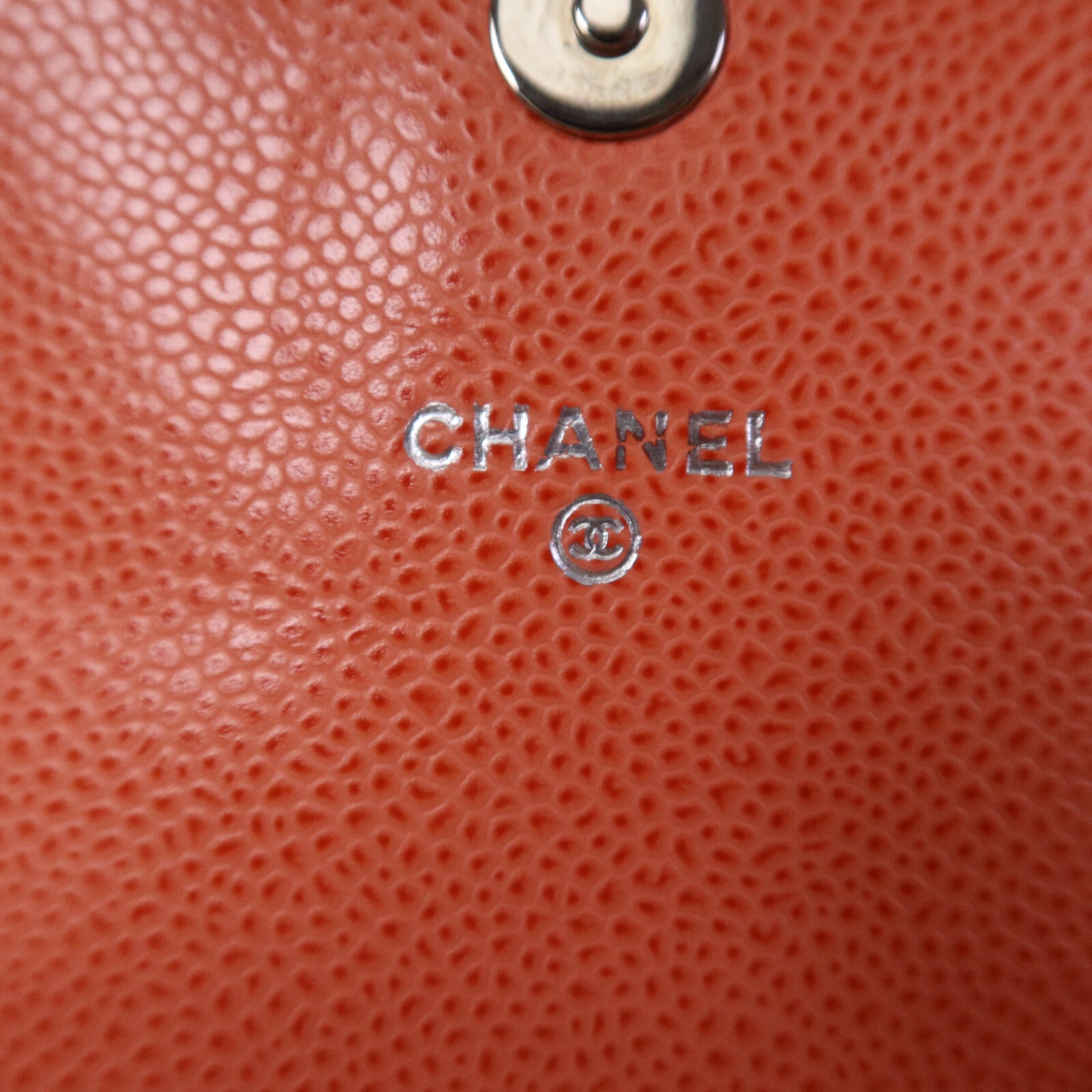 CHANEL 牛皮皮革Half Moon Wallet On Chain銀扣鏈帶肩背袋