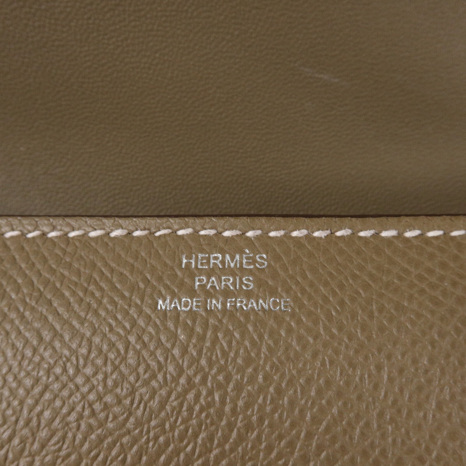 HERMES Epsom皮革Constance Elan肩背袋Etoupe