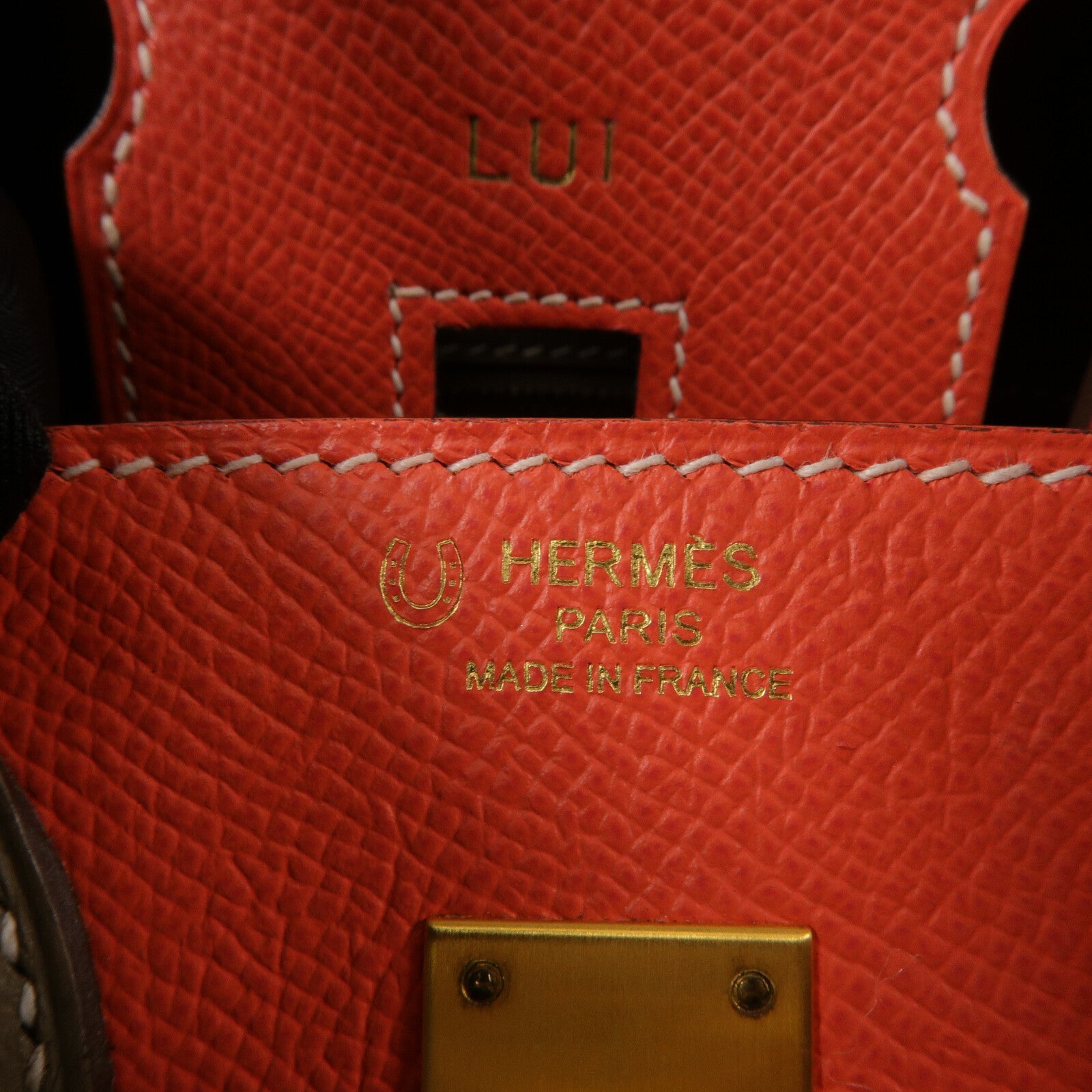 HERMES Epsom皮革Birkin 25手挽袋Rose Jaipur/Etoupe