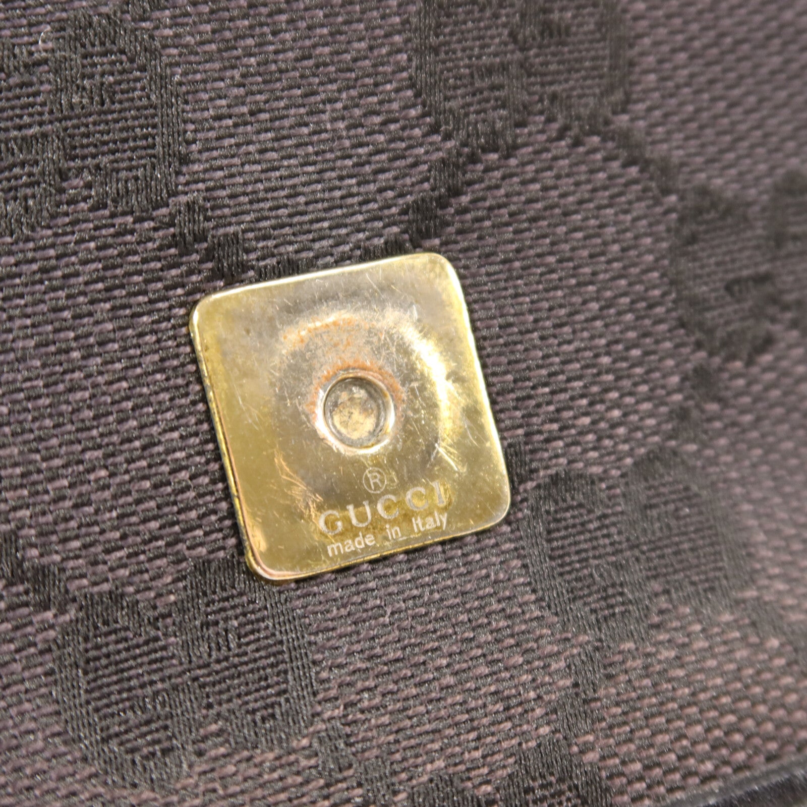 GUCCI 帆布Chain Shoulder鏈帶肩背袋