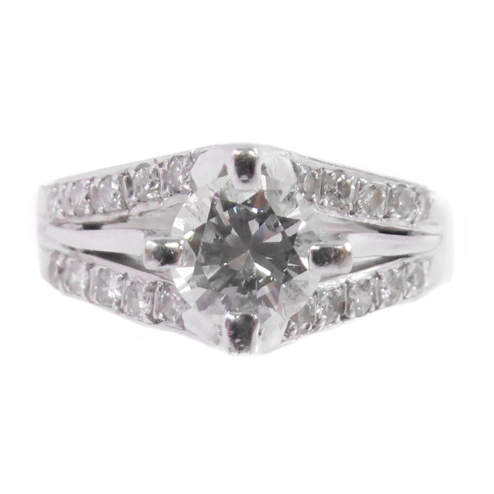 JEWELRY 18K白金/鑽石Diamond Ring戒指US#6.5