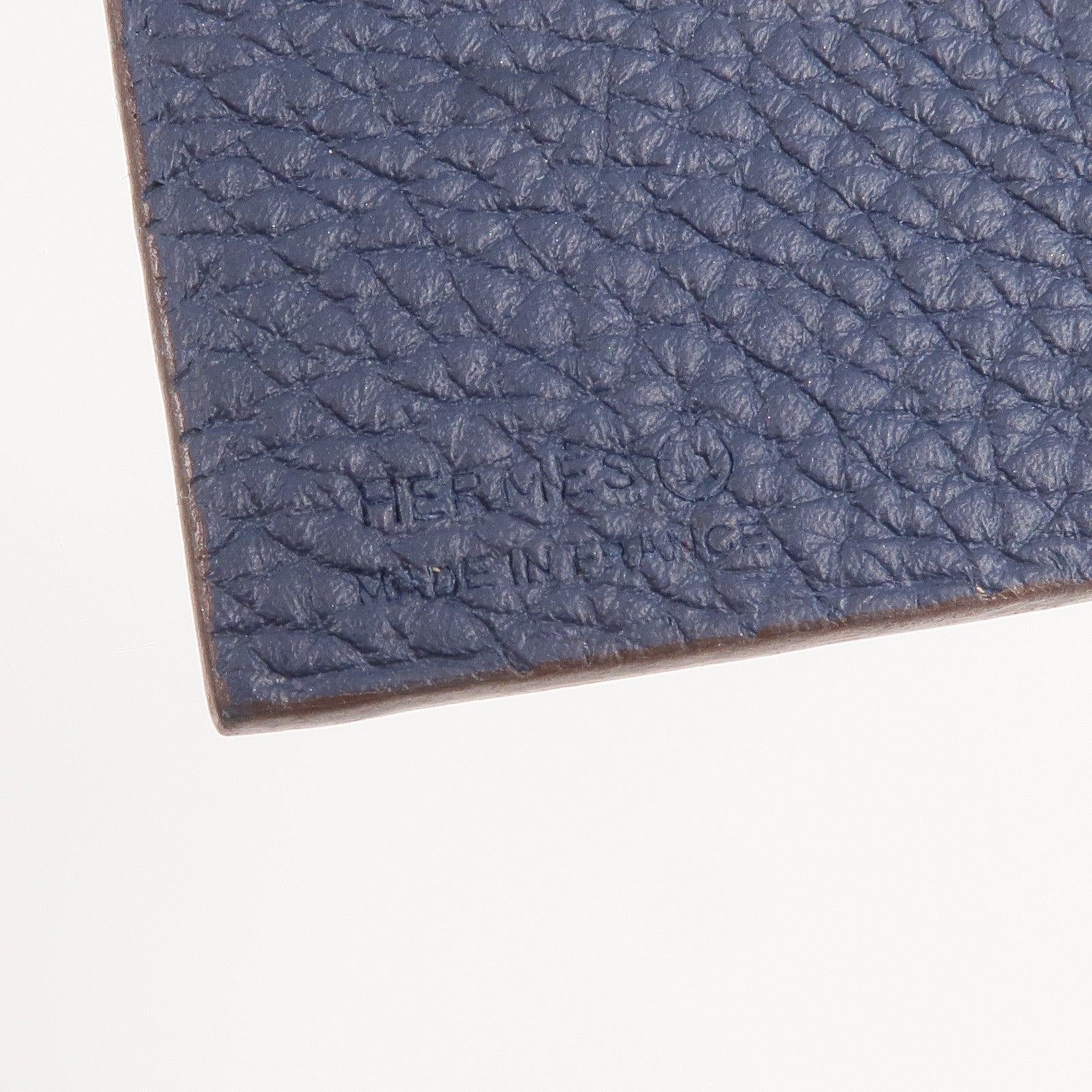 HERMES Togo/Epsom皮革Petit H Heart掛飾