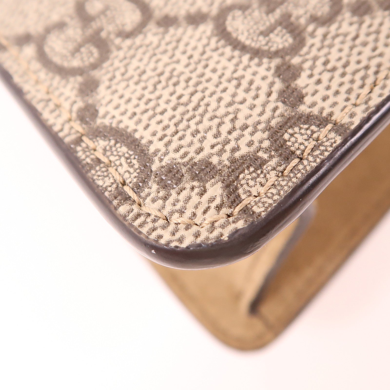 GUCCI GG SHW 2 Way Bag 752029 Coated Canvas Brown